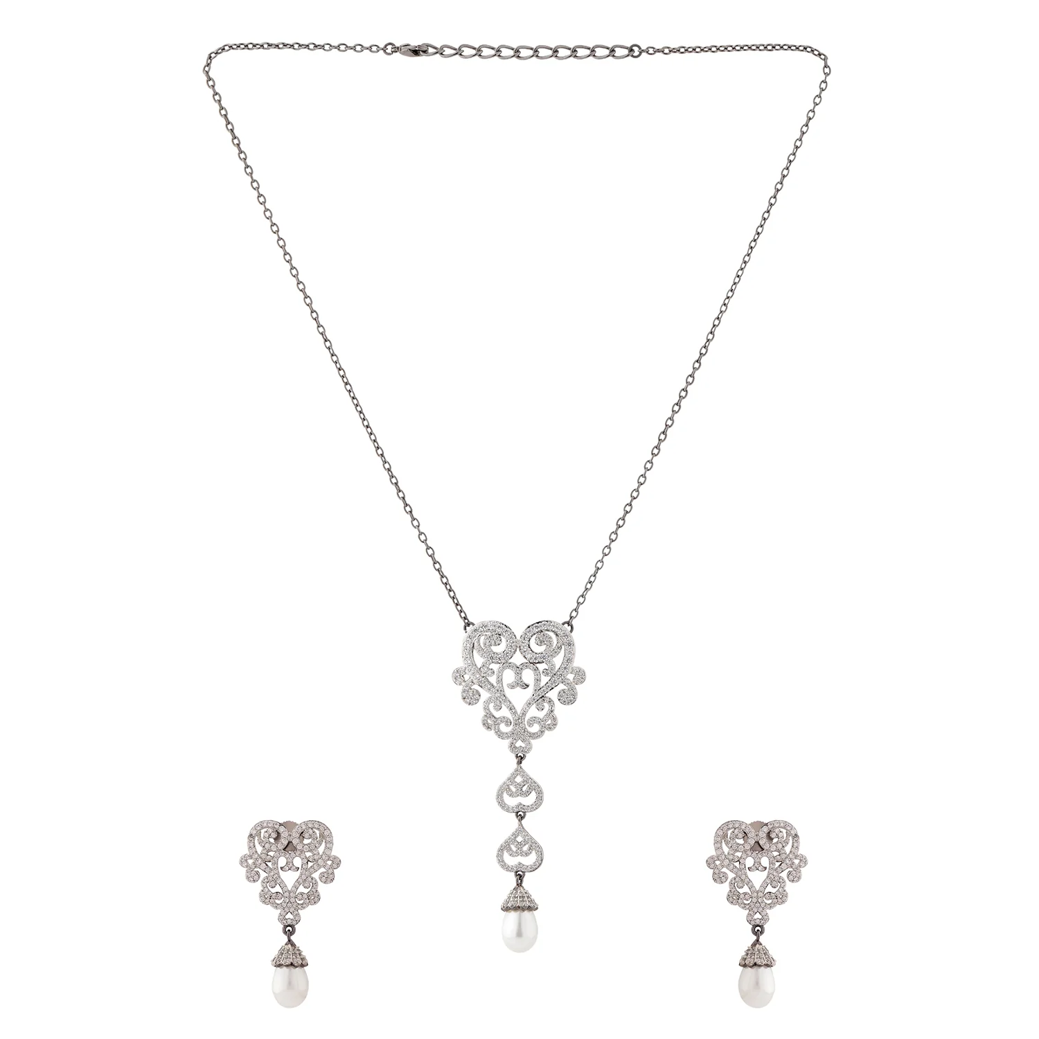 Royal Romance Mary Black Necklace Set - Image 5