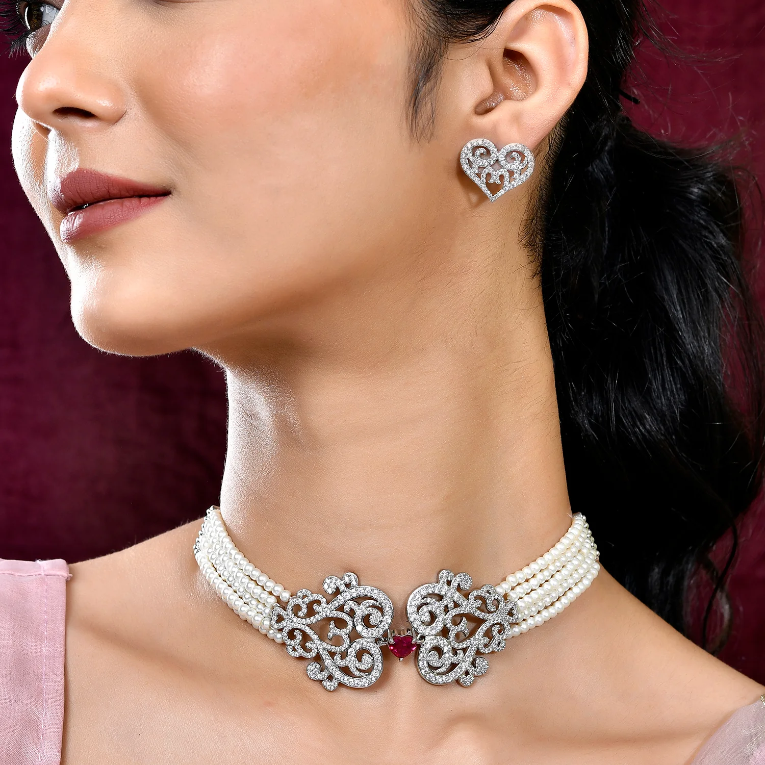 Royal Romance Noorie Statement Choker Set - Image 2