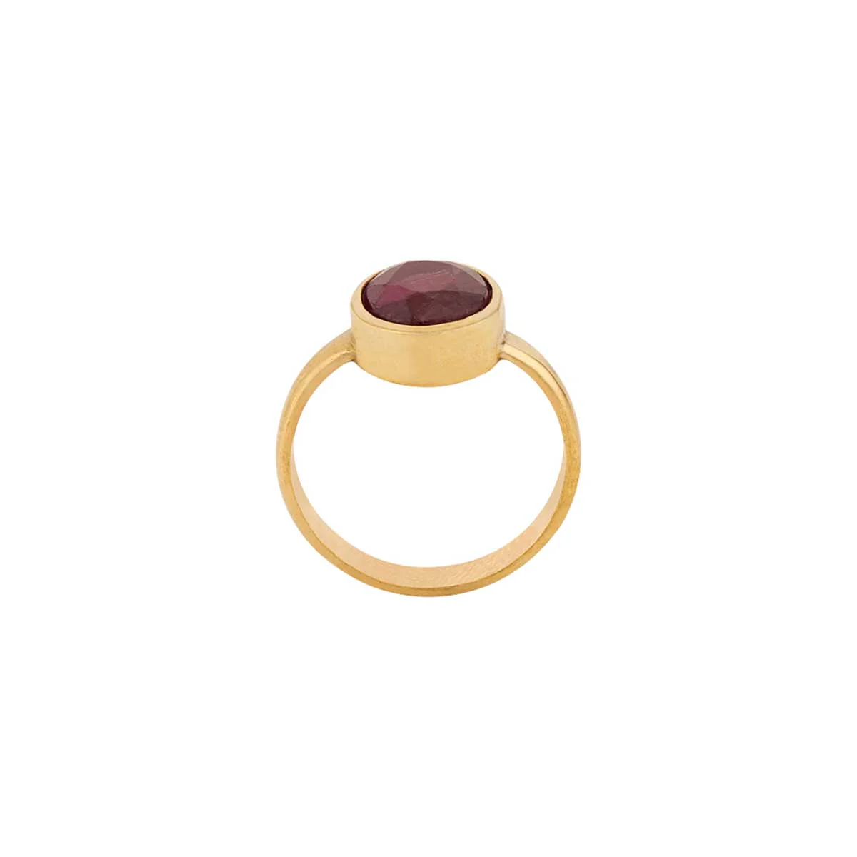 Ruby (Manik) 5.25 Ratti Ashtadhatu Rashi Ratna Ring with original Lab Test Certificate - Image 4