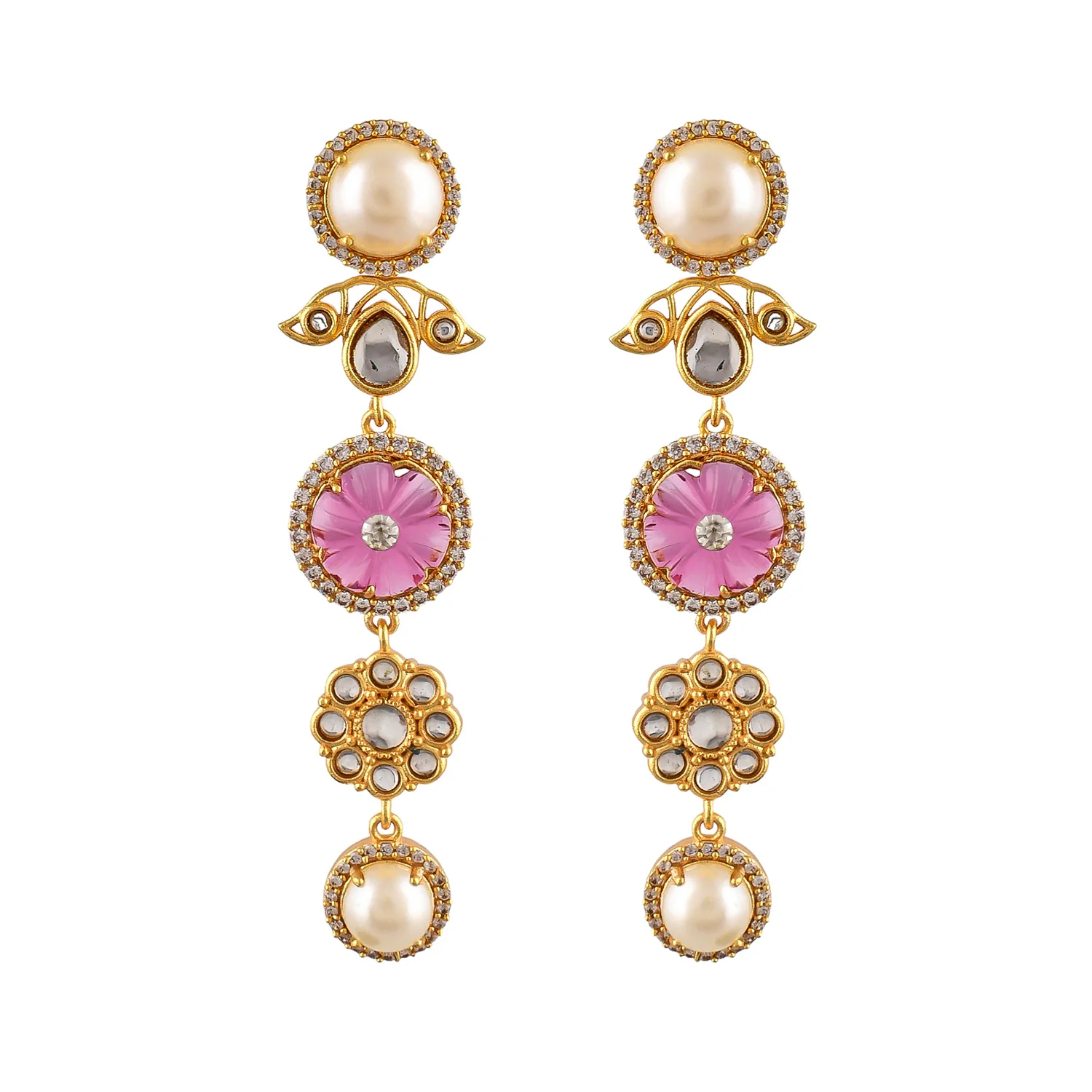 Heer Saima Dangler Earrings - Image 4