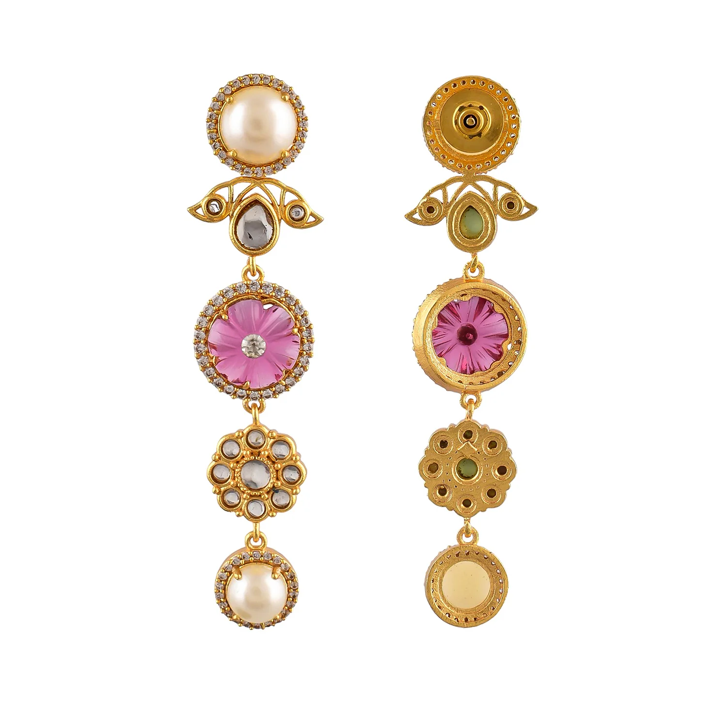 Heer Saima Dangler Earrings - Image 5