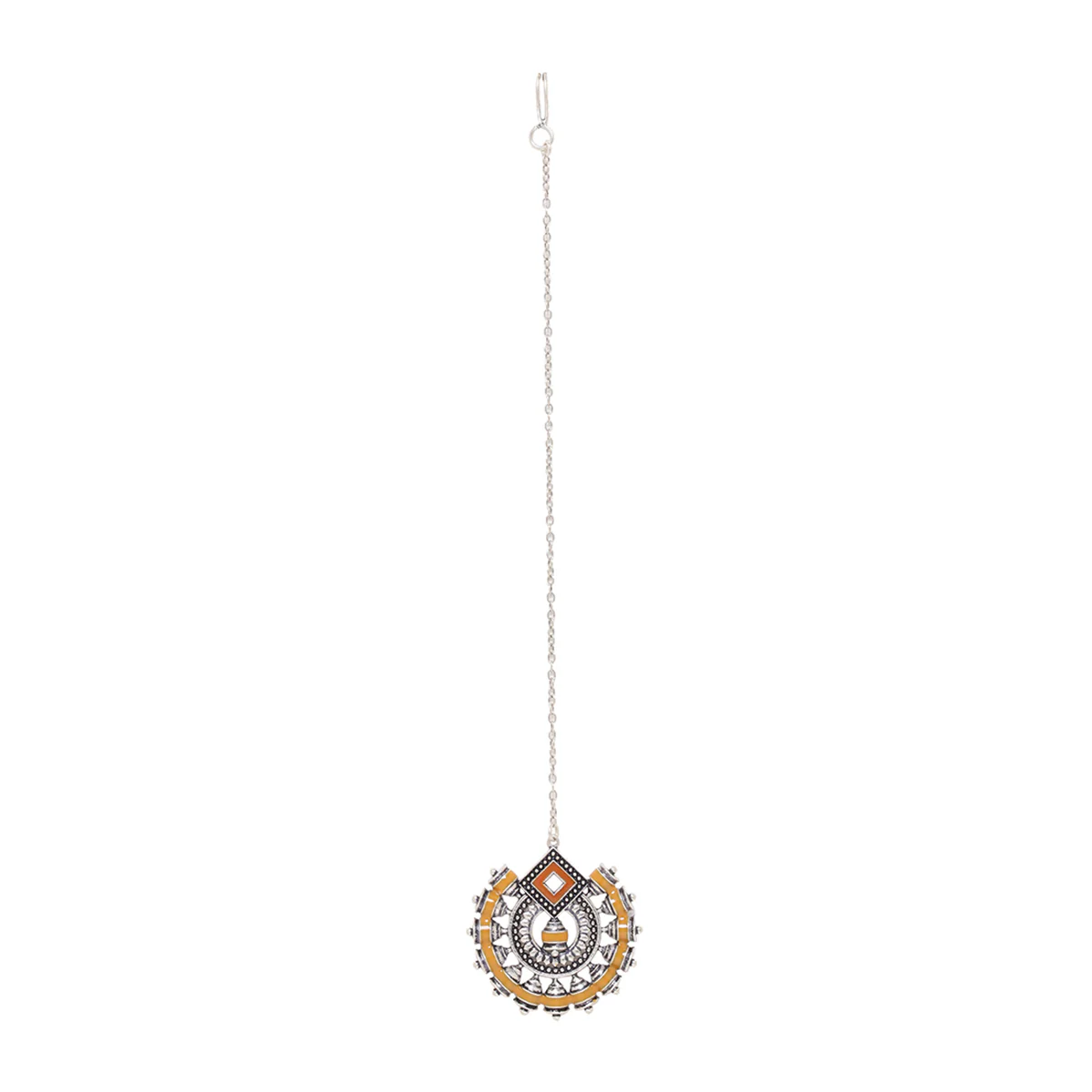 Sanwari Enameled Maang Tika - Image 4
