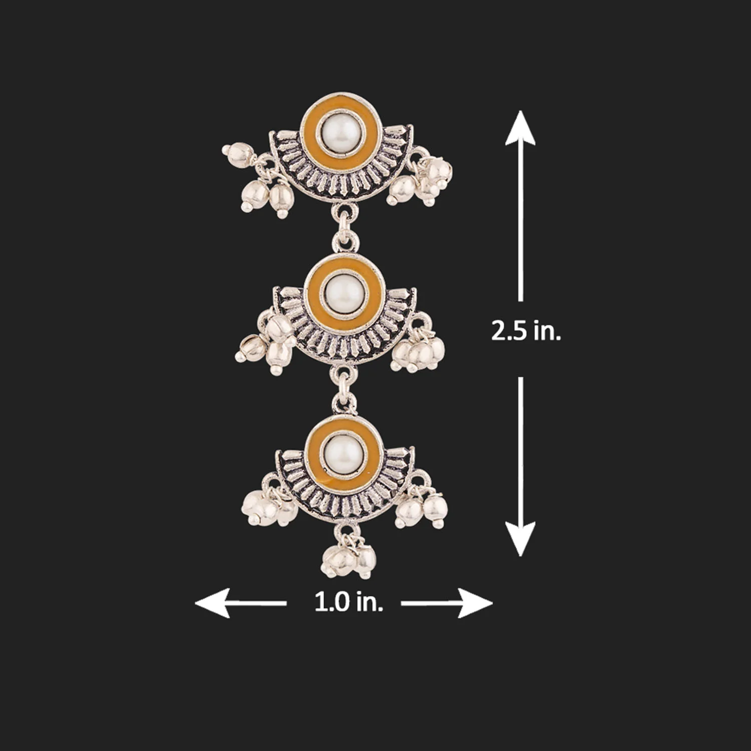 Sanwari Layered Drop Style Earrings - Image 5