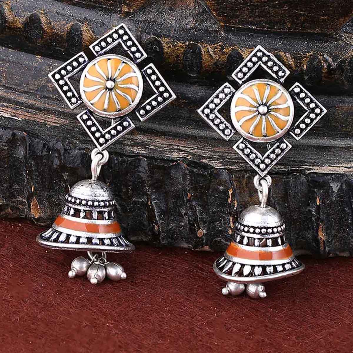 Sanwari Rangoli Design Earrings
