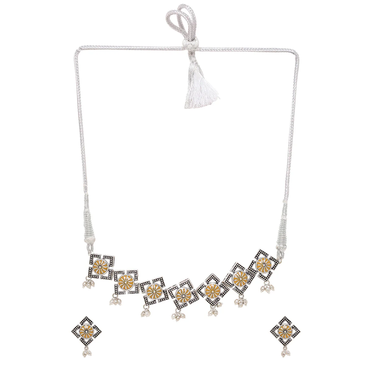 Sanwari Rectangles Necklace Set - Image 4