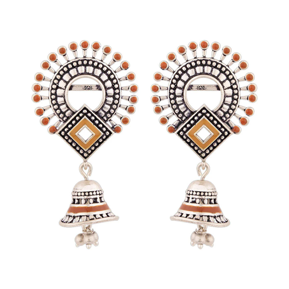 Sanwari Spokes and Wheel Drop Earrings - Image 3