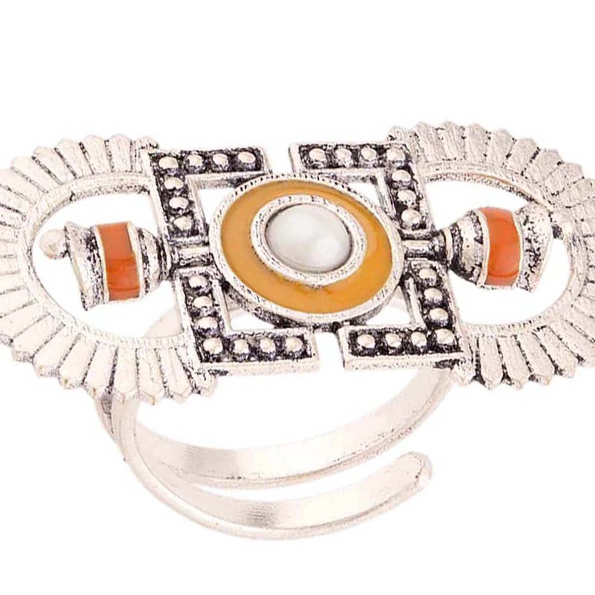 Sanwari Tribal Motif Finger Ring - Image 5