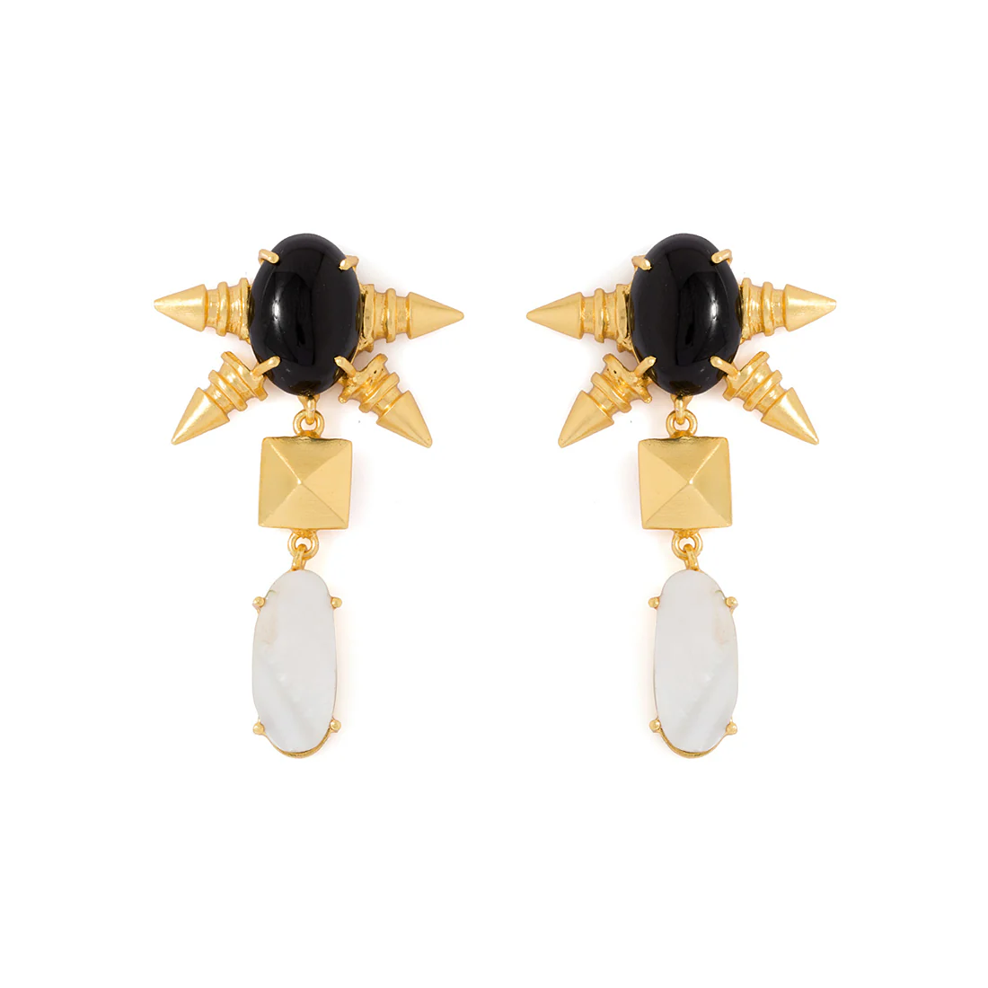 Sensational Golden Dangler Earrings Pair For Women