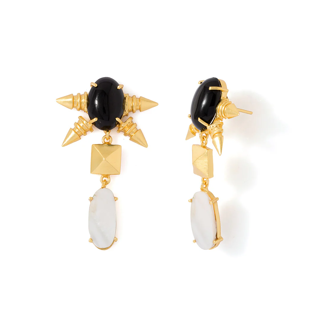 Sensational Golden Dangler Earrings Pair For Women - Image 2
