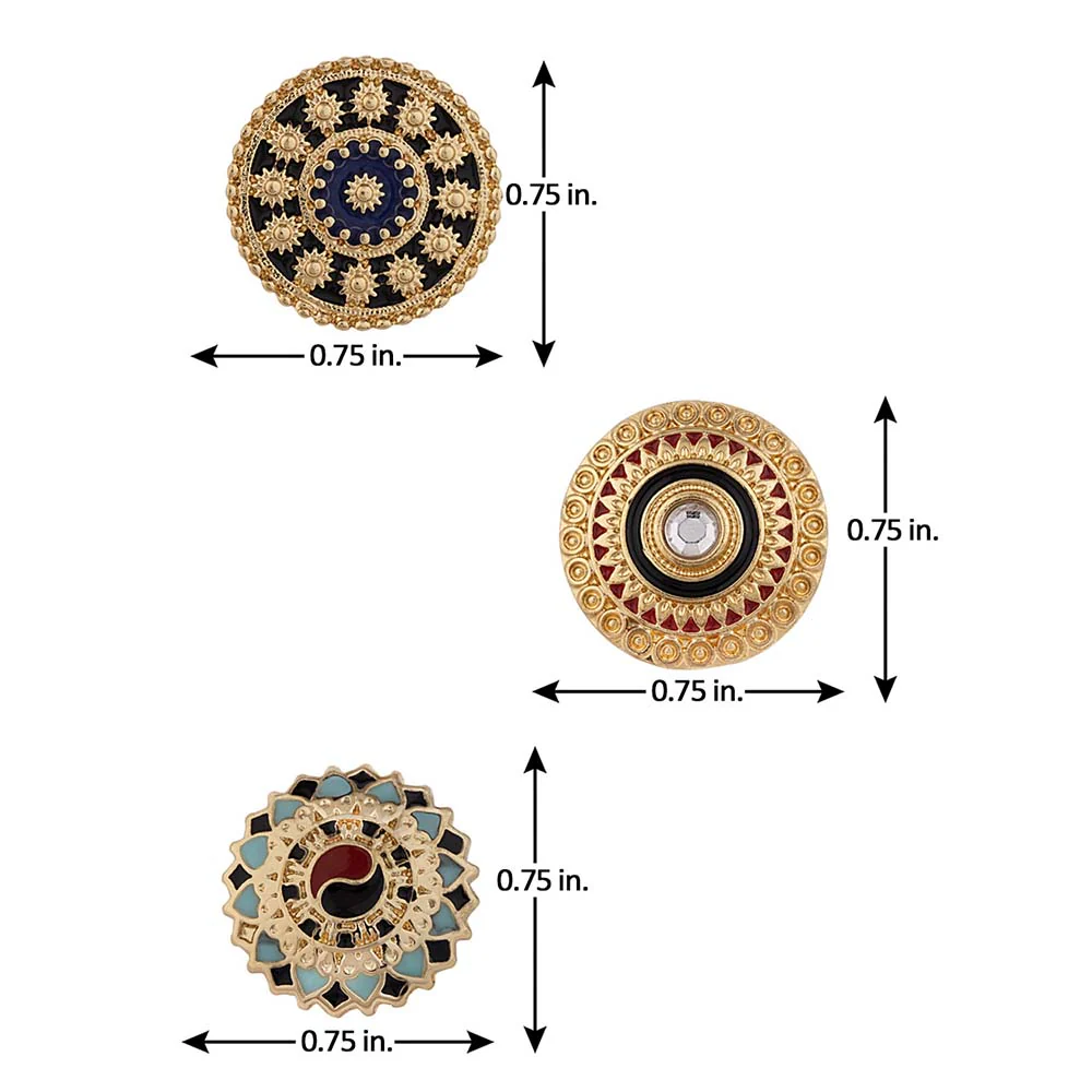 Set of three Festive Studs - Image 4