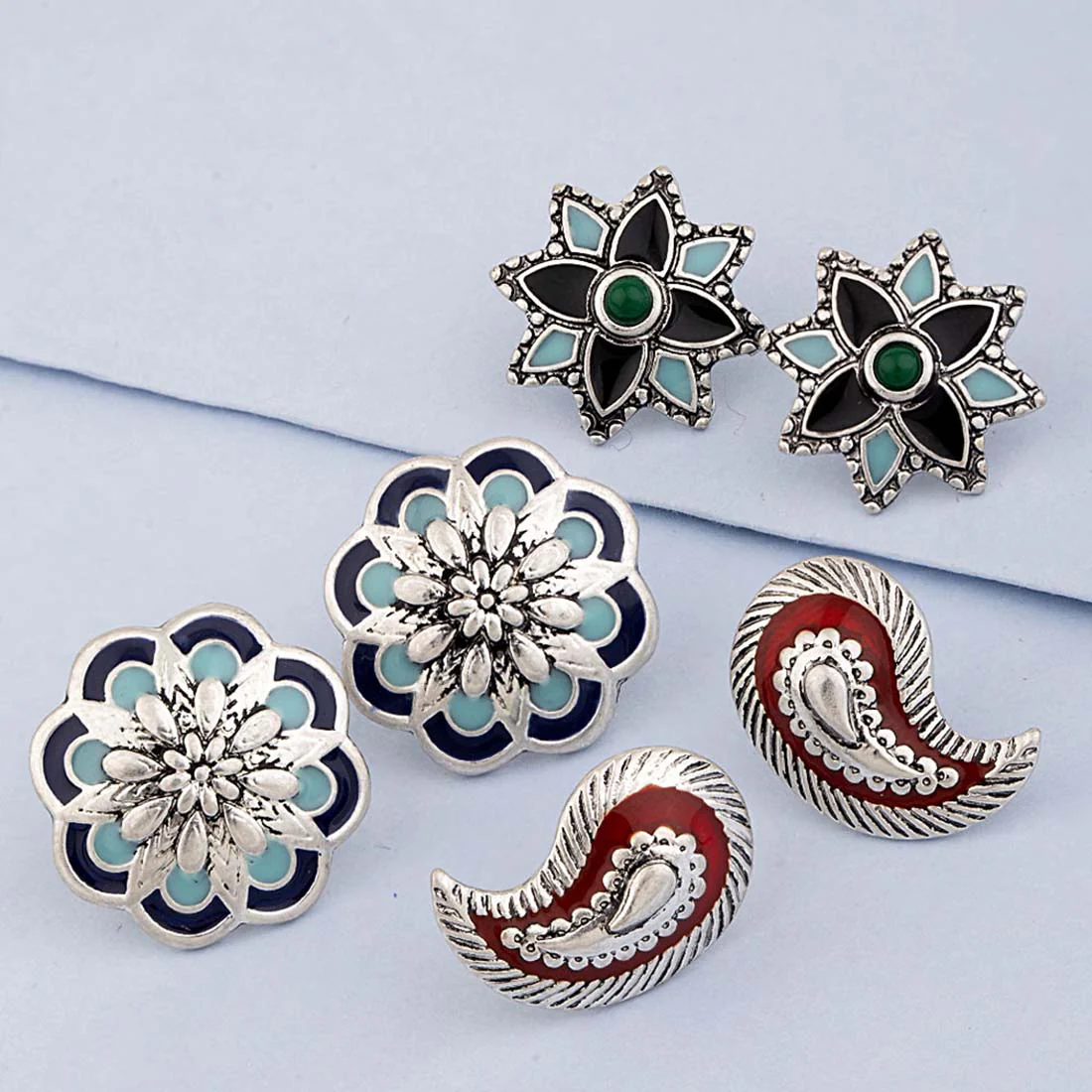 Set of three pretty studs