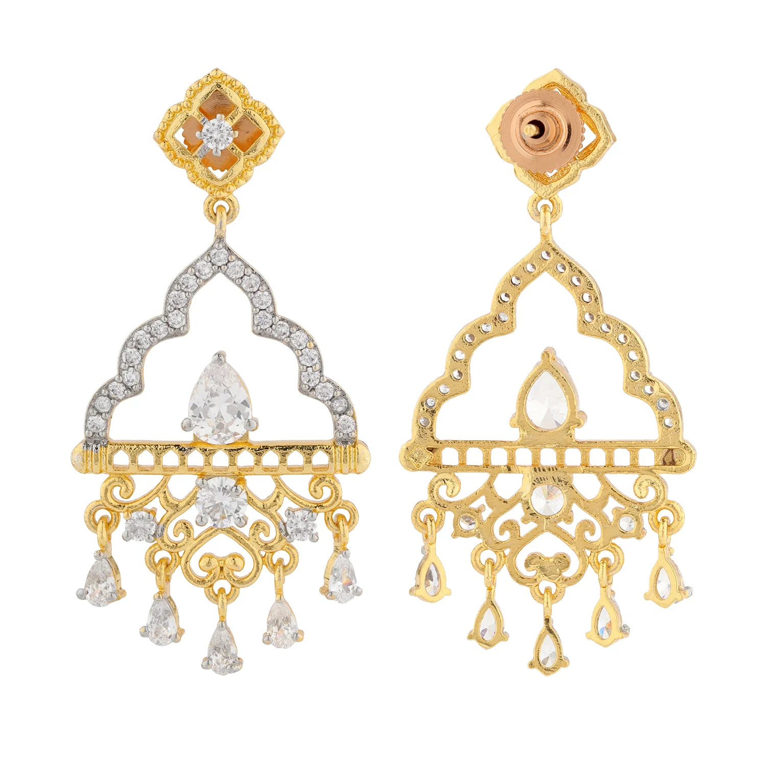 Shahi Dwar Dhara Dangler Earrings - Image 3