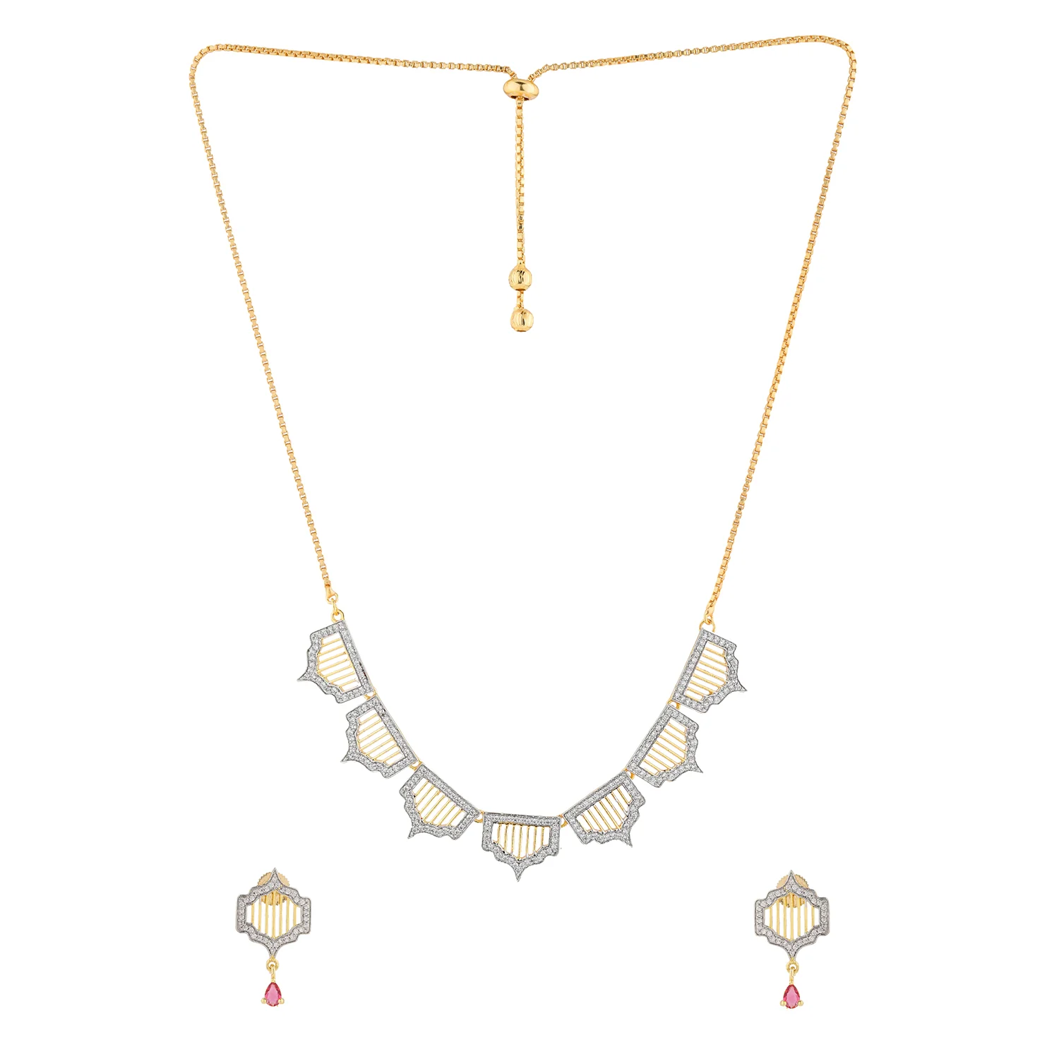 Shahi Dwar Gulbahar Necklace Set - Image 6