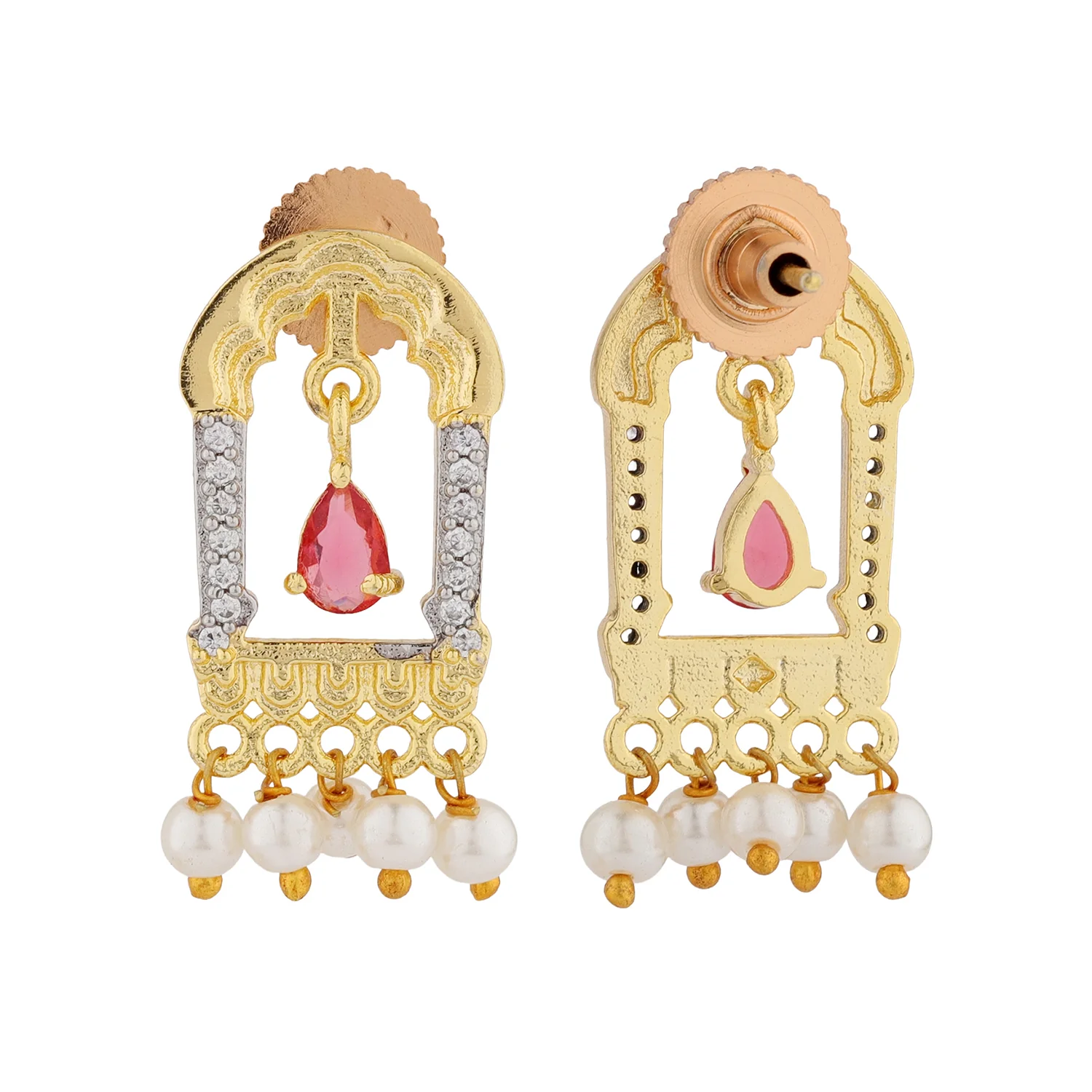Shahi Dwar Hada Rani Choker Necklace Set - Image 4
