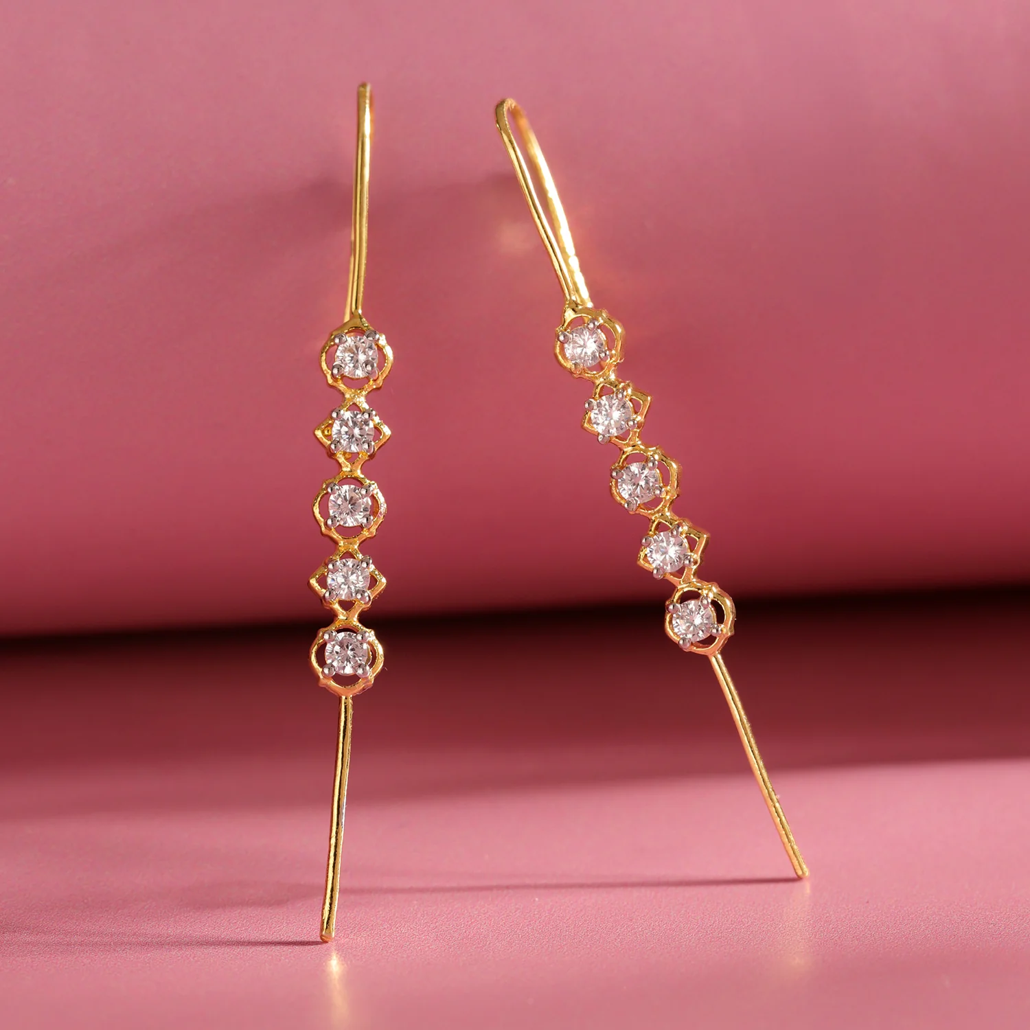 Shahi Dwar Kumud Pin Earrings - Image 2