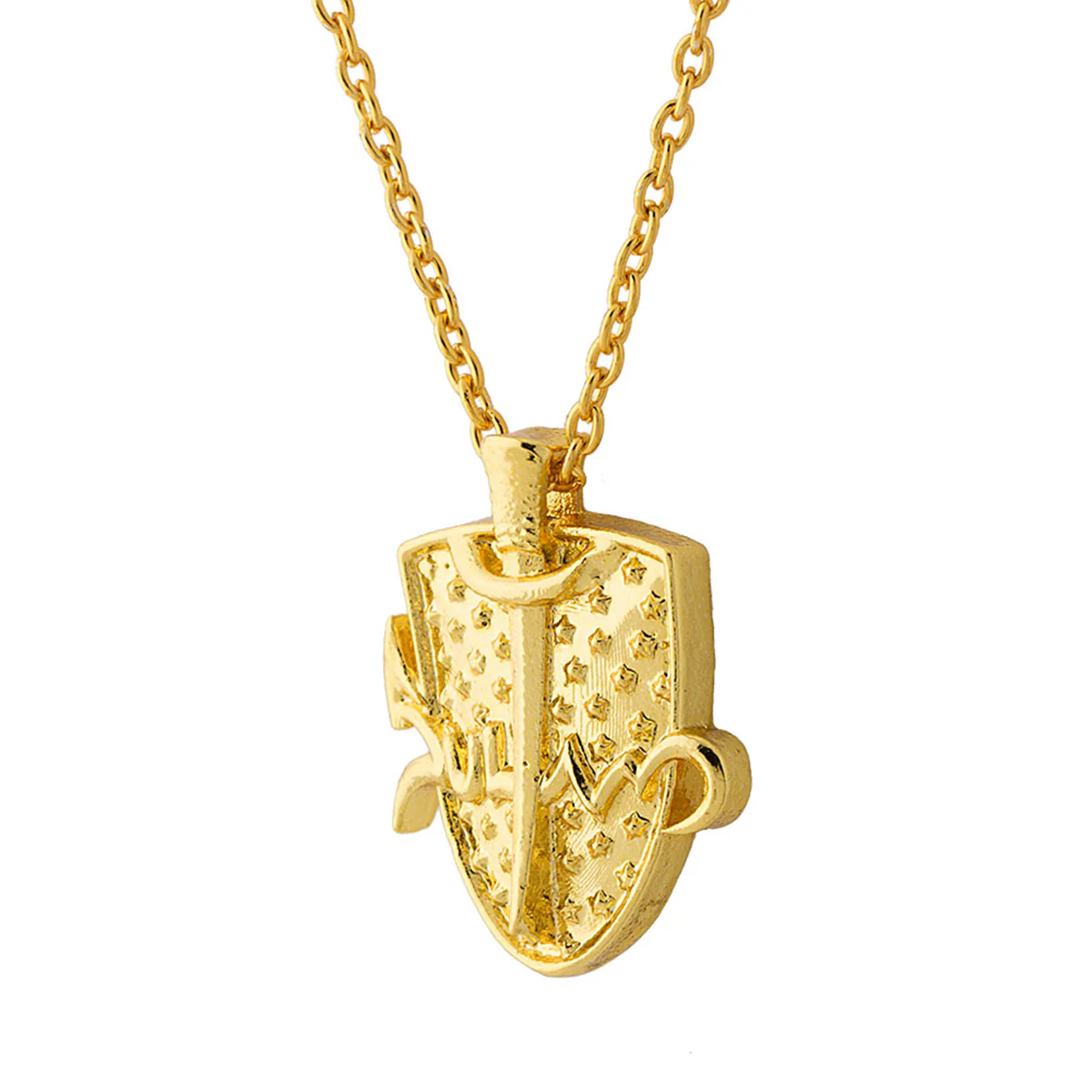 Shield Shaped Sultan Pendant With Chain - Image 4