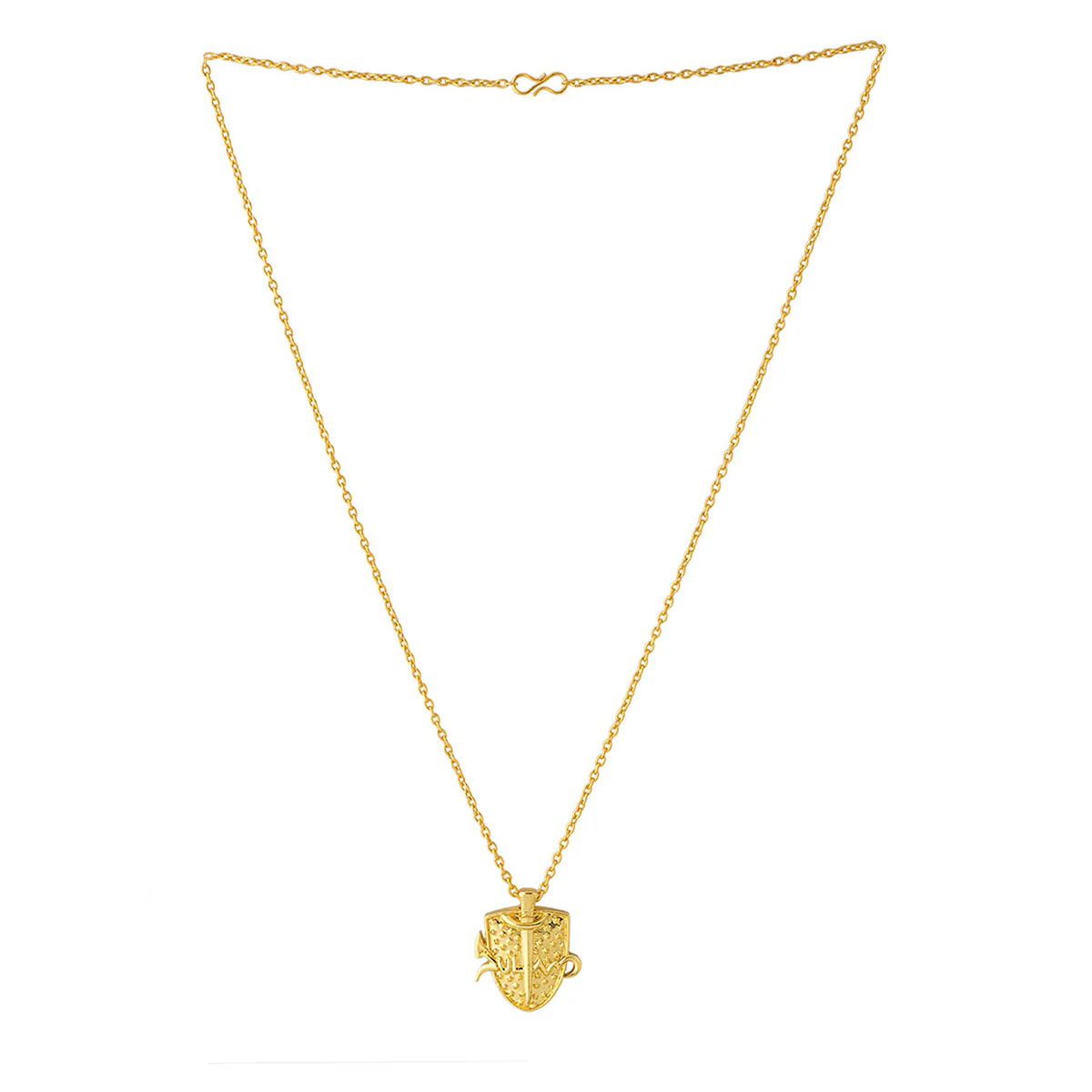 Shield Shaped Sultan Pendant With Chain - Image 5