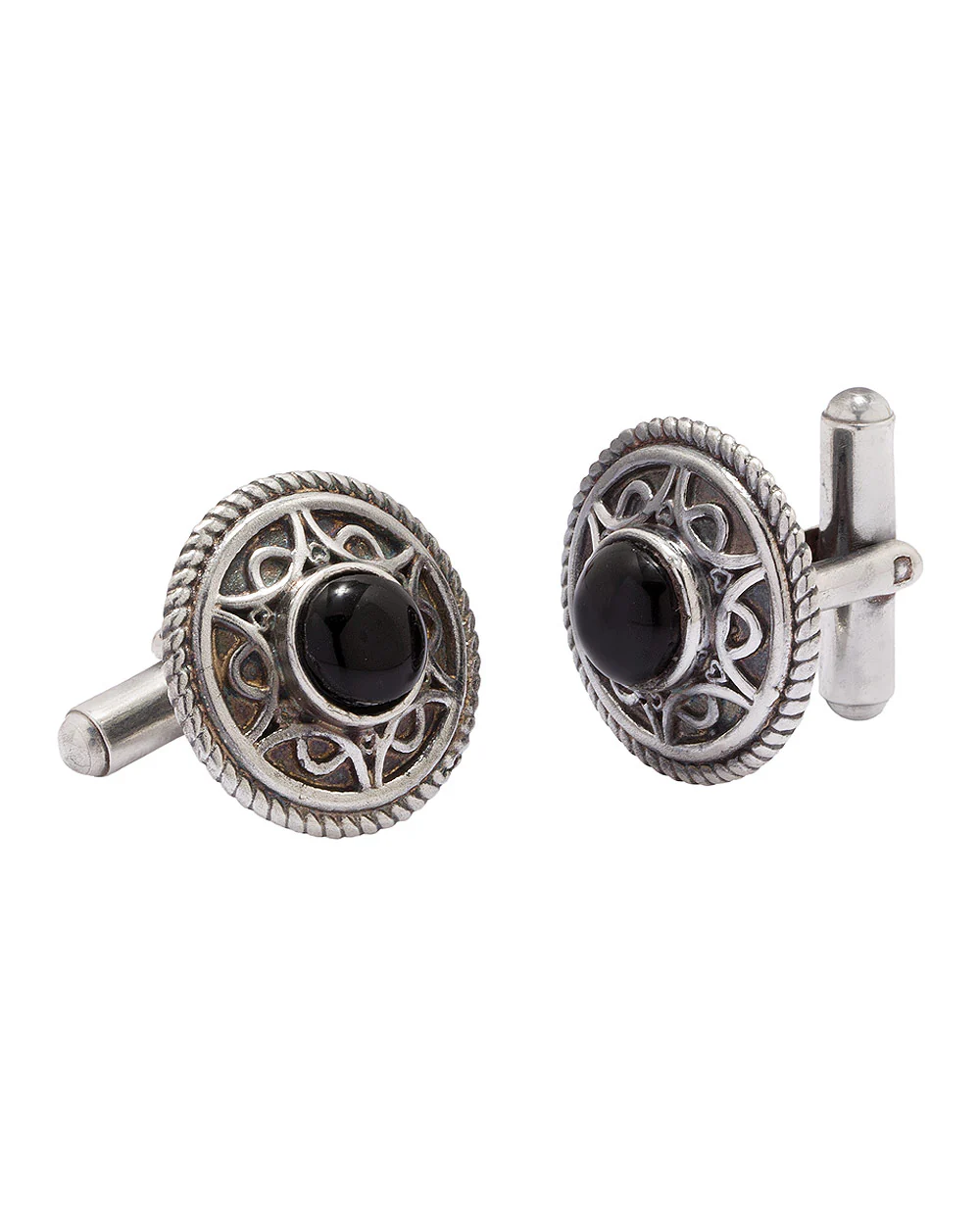 Shield themed double panel cuff-links - Image 2