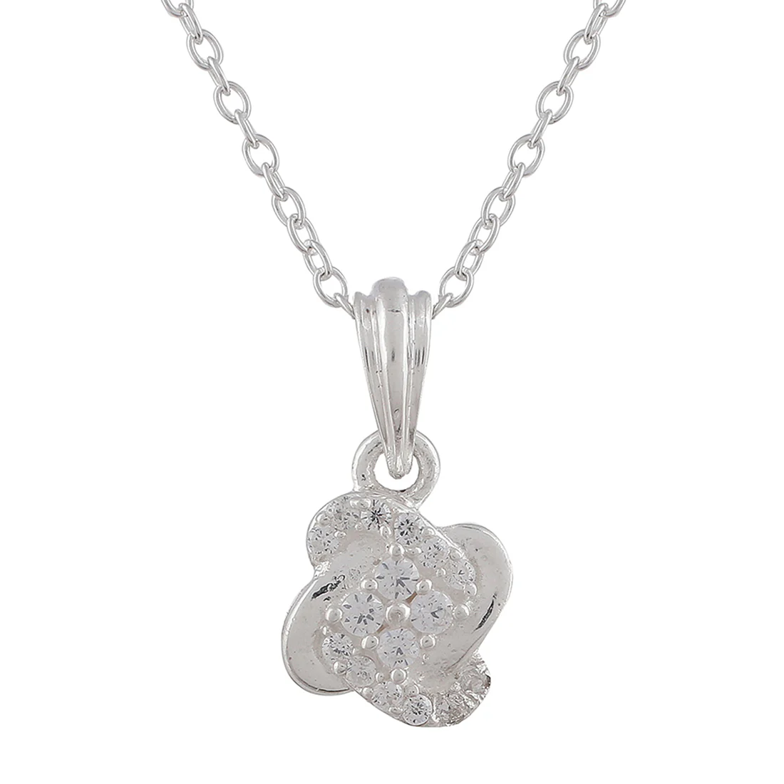 Shiny CZ Studded 925 Sterling Silver Designer Box Set - Image 5