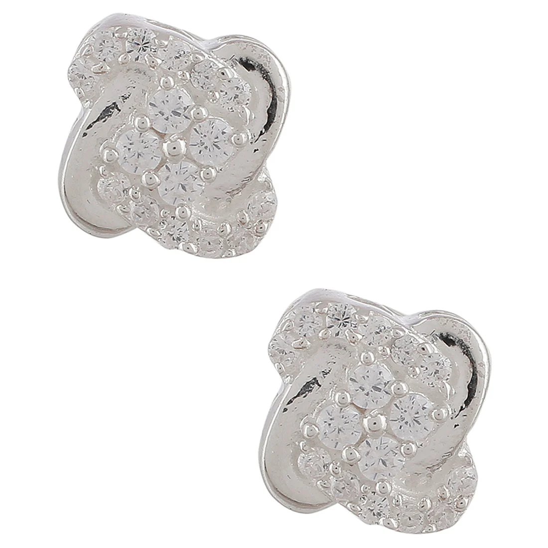 Shiny CZ Studded 925 Sterling Silver Designer Box Set - Image 7