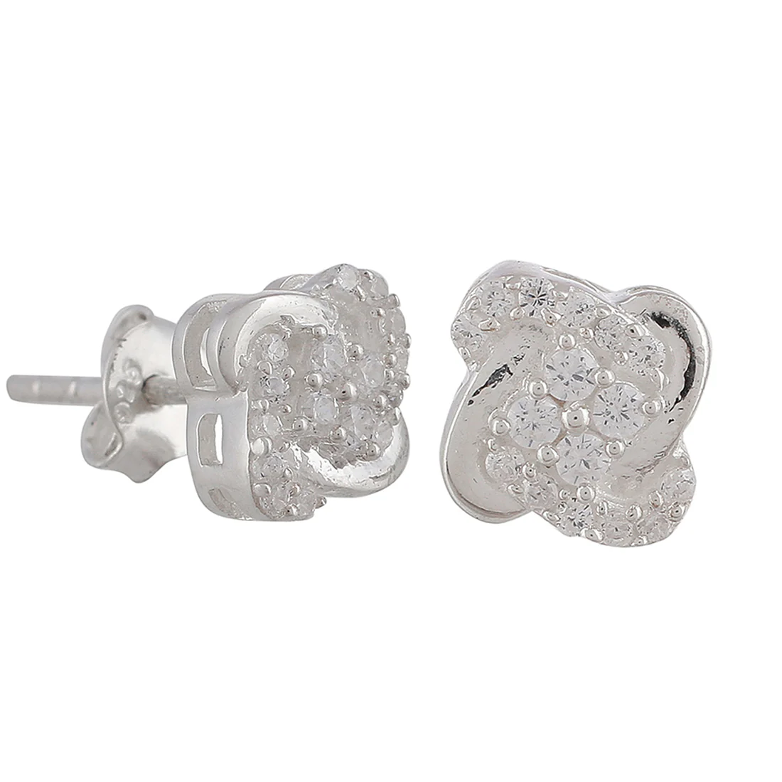 Shiny CZ Studded 925 Sterling Silver Designer Box Set - Image 9