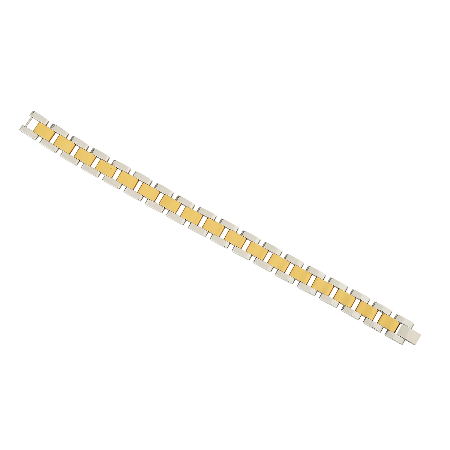 Signature Axis Dual Tone Link Mens Bracelet - Image 5