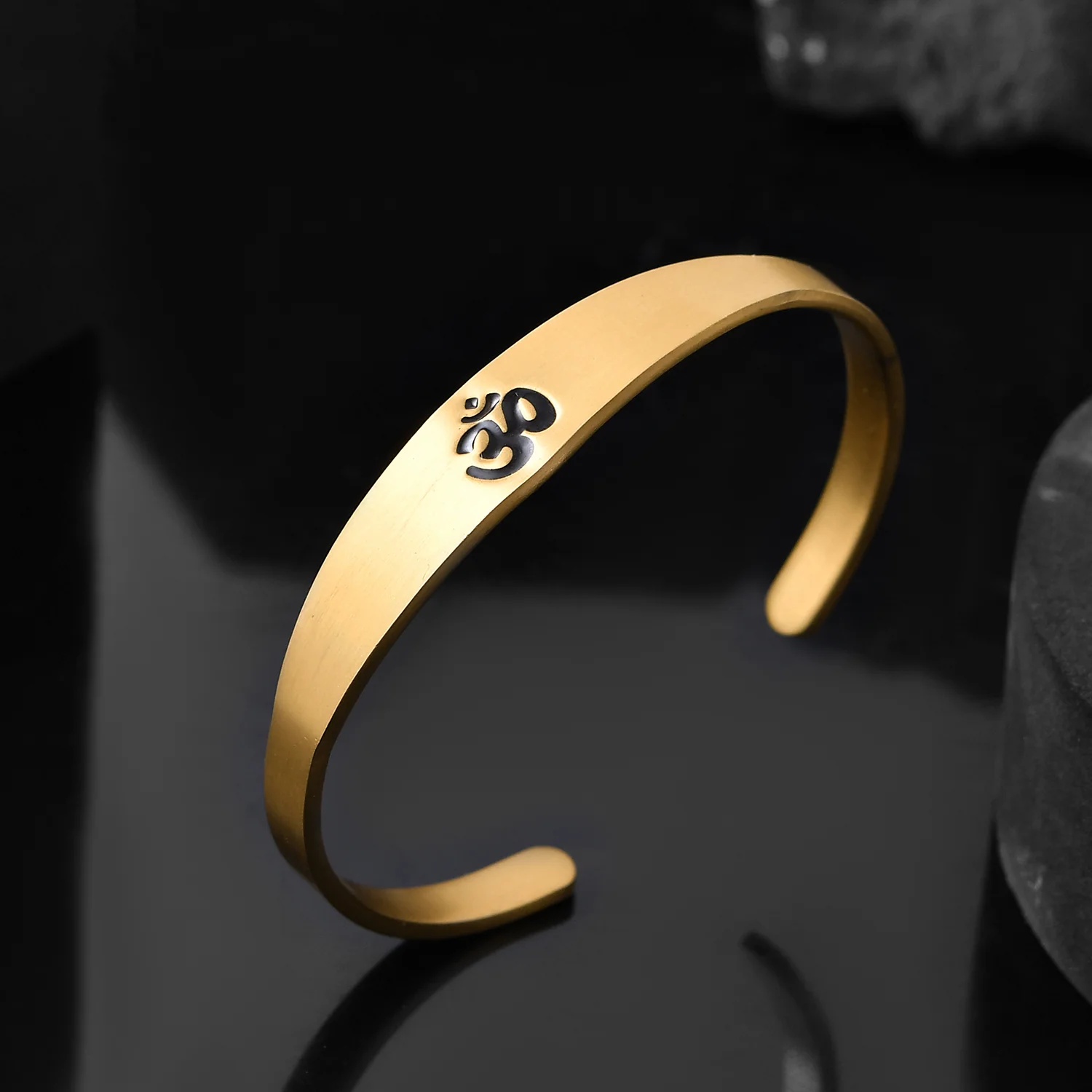 Signature Swarna Om Shakti Kada Mens Bracelet