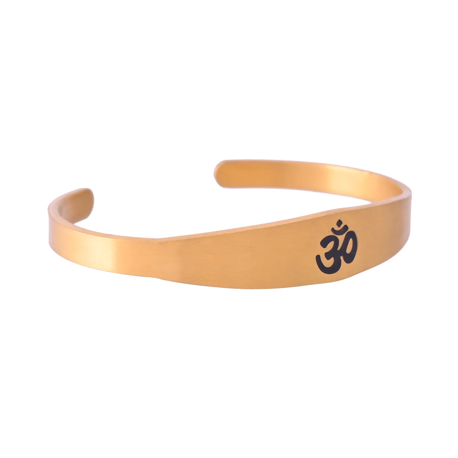 Signature Swarna Om Shakti Kada Mens Bracelet - Image 4