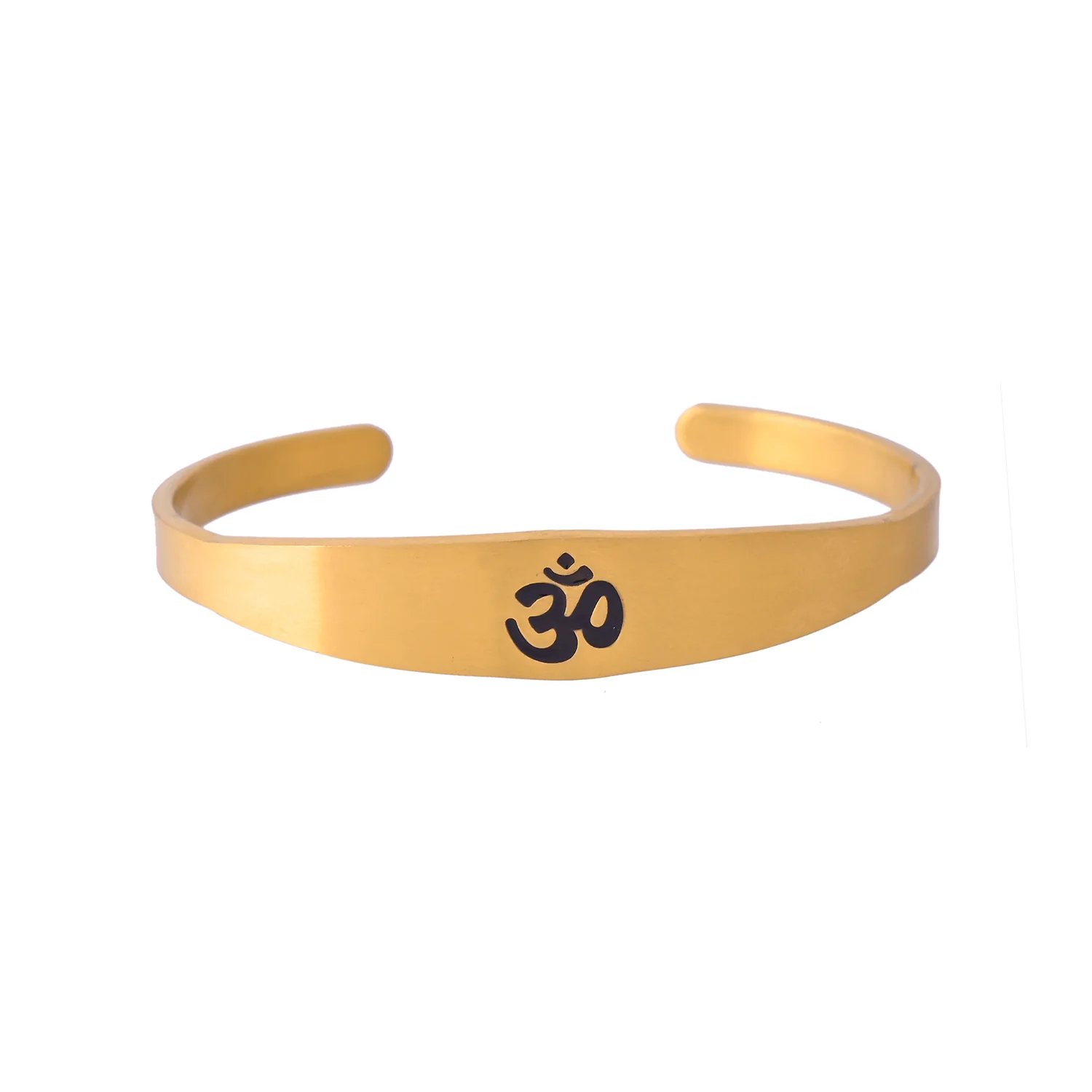 Signature Swarna Om Shakti Kada Mens Bracelet - Image 5