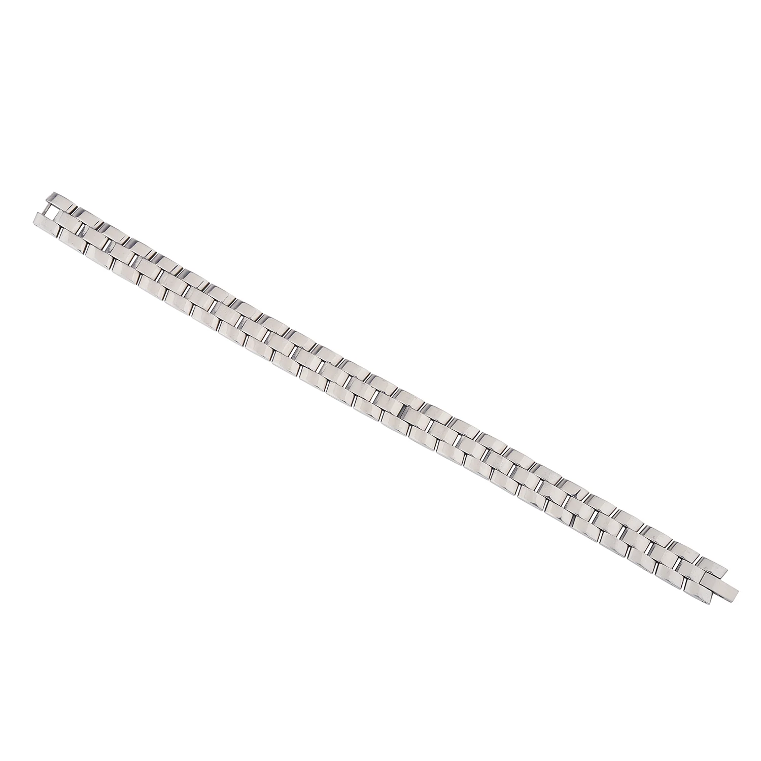 Signature Zenith Silver Link Mens Bracelet - Image 5