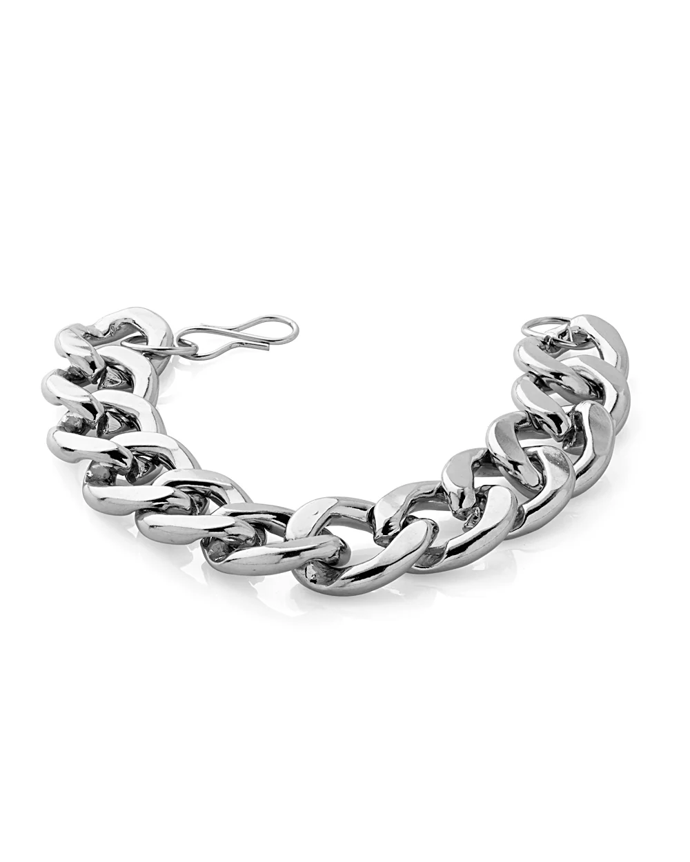 Silver Gloss Bracelet Crafted From Metal Alloy