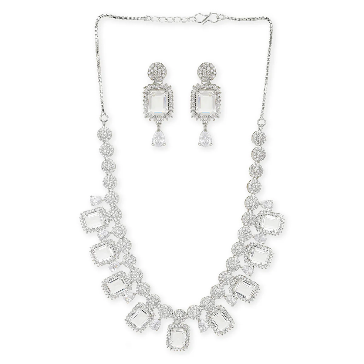 Silver Plated Brass Necklace Set - Image 3