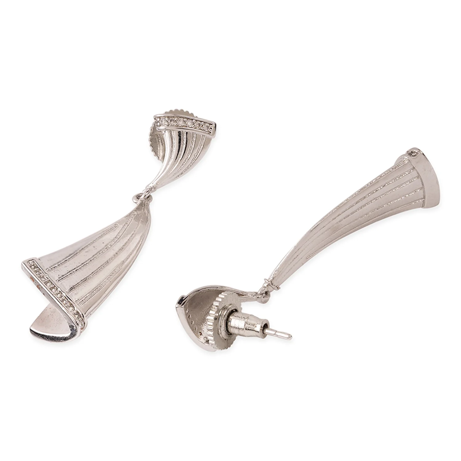 Silver Plated Stylish Earrings - Image 4