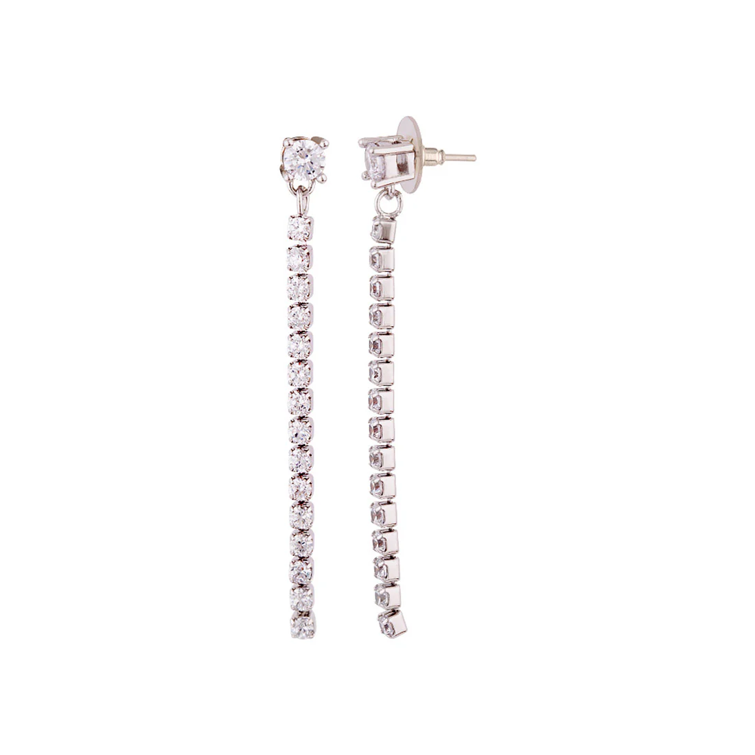 Silver Plated Tassels Earrings - Image 6