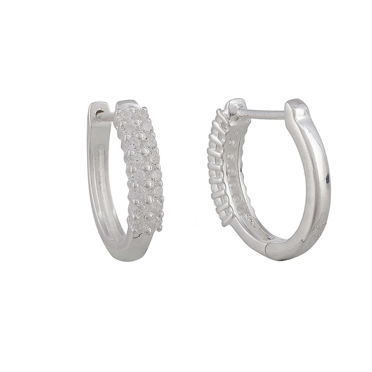 Simple And Beautiful 925 Sterling Silver Hoop Earrings - Image 4