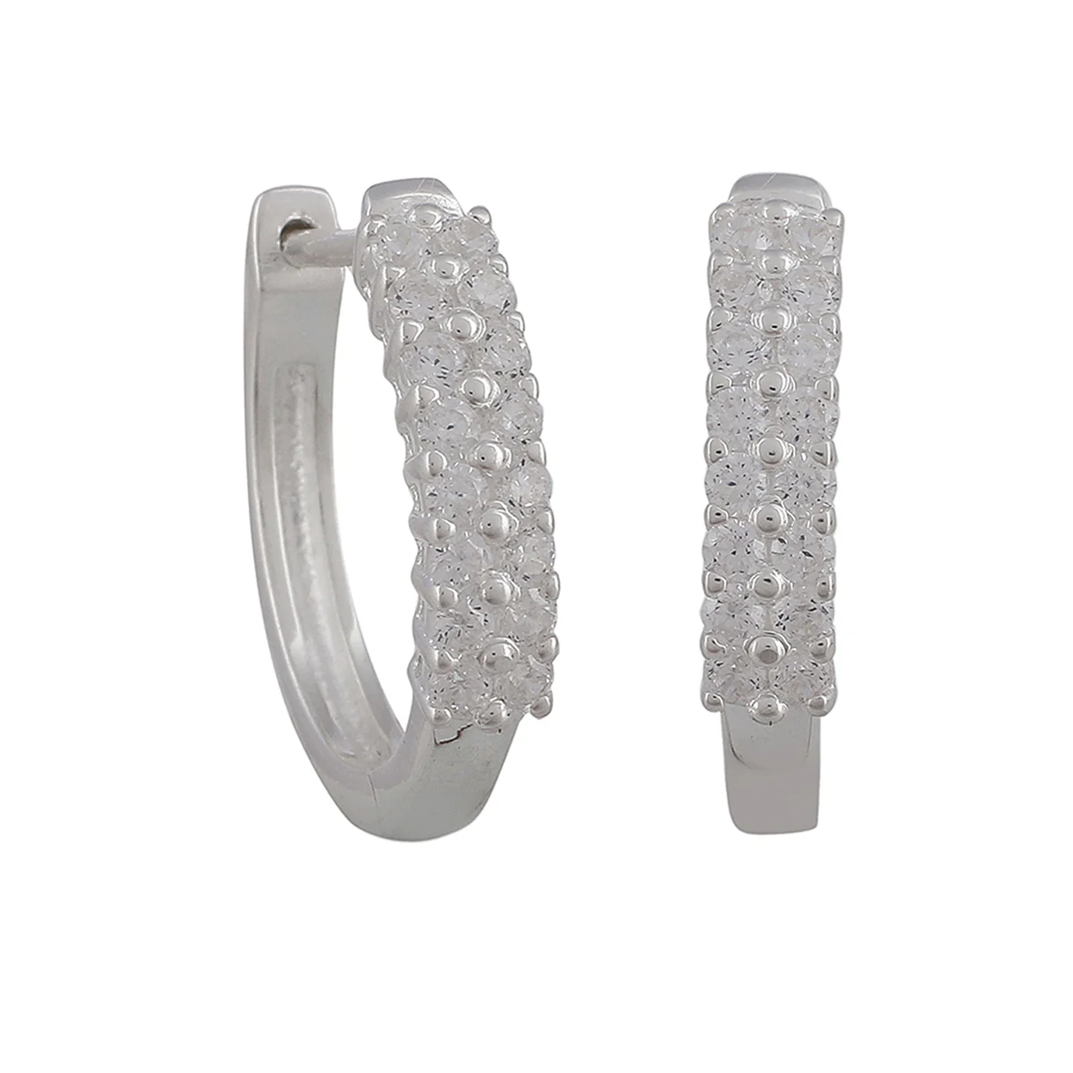 Simple And Beautiful 925 Sterling Silver Hoop Earrings - Image 5
