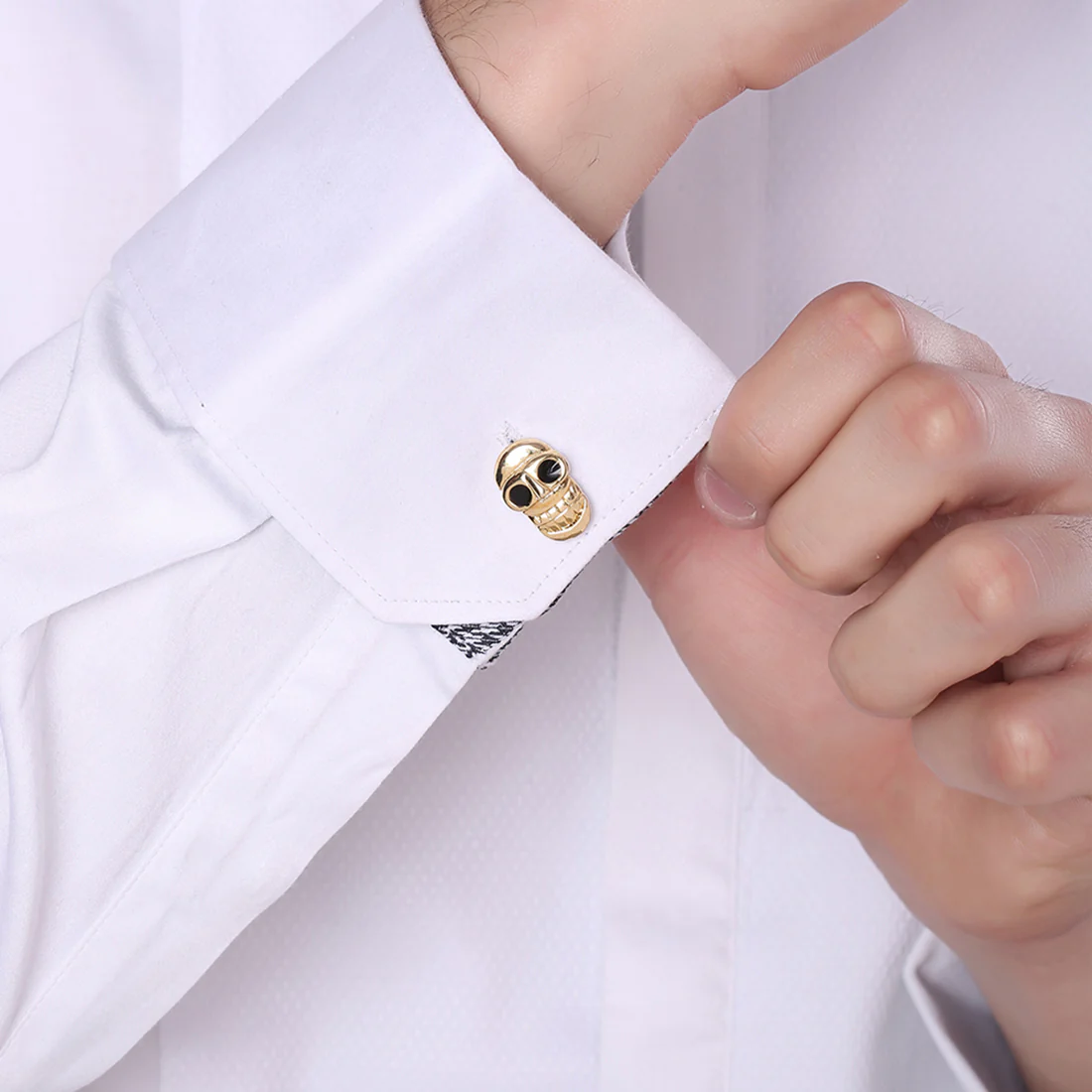 Skull Cufflinks For Men - Image 4
