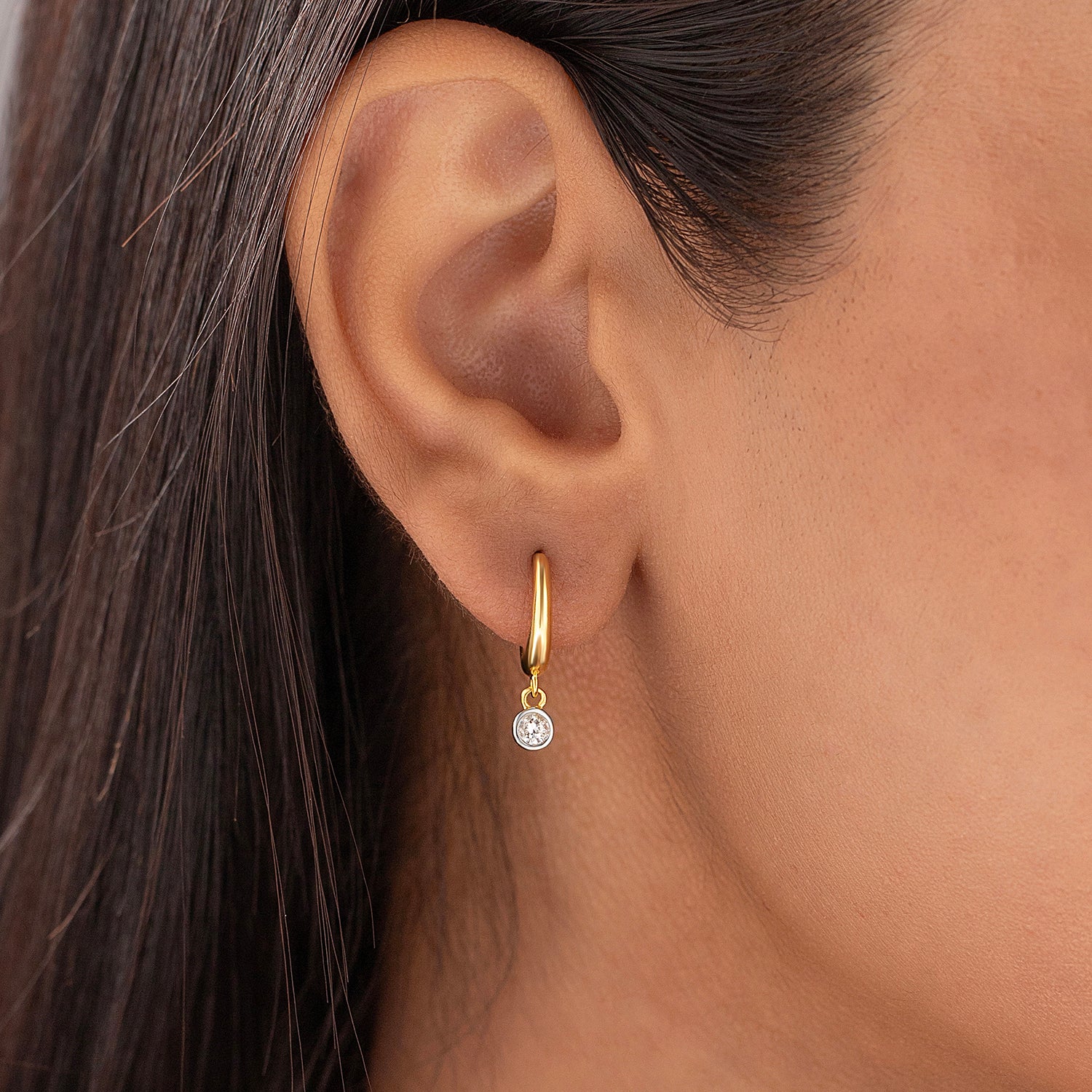 Solstice Drop Lab-Grown Diamond Stud Earrings - Image 2