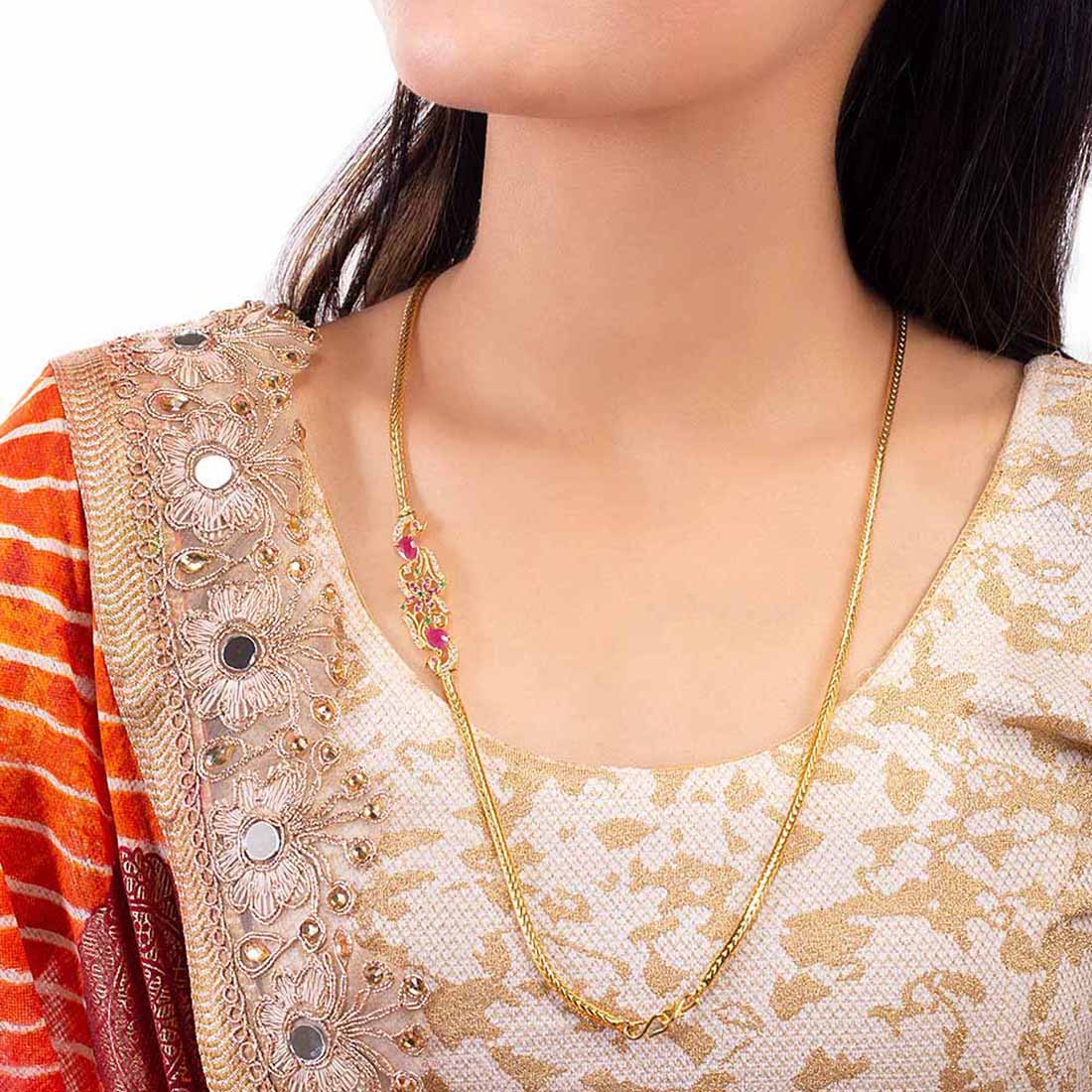 South India Antique Inspired Necklace - Image 2
