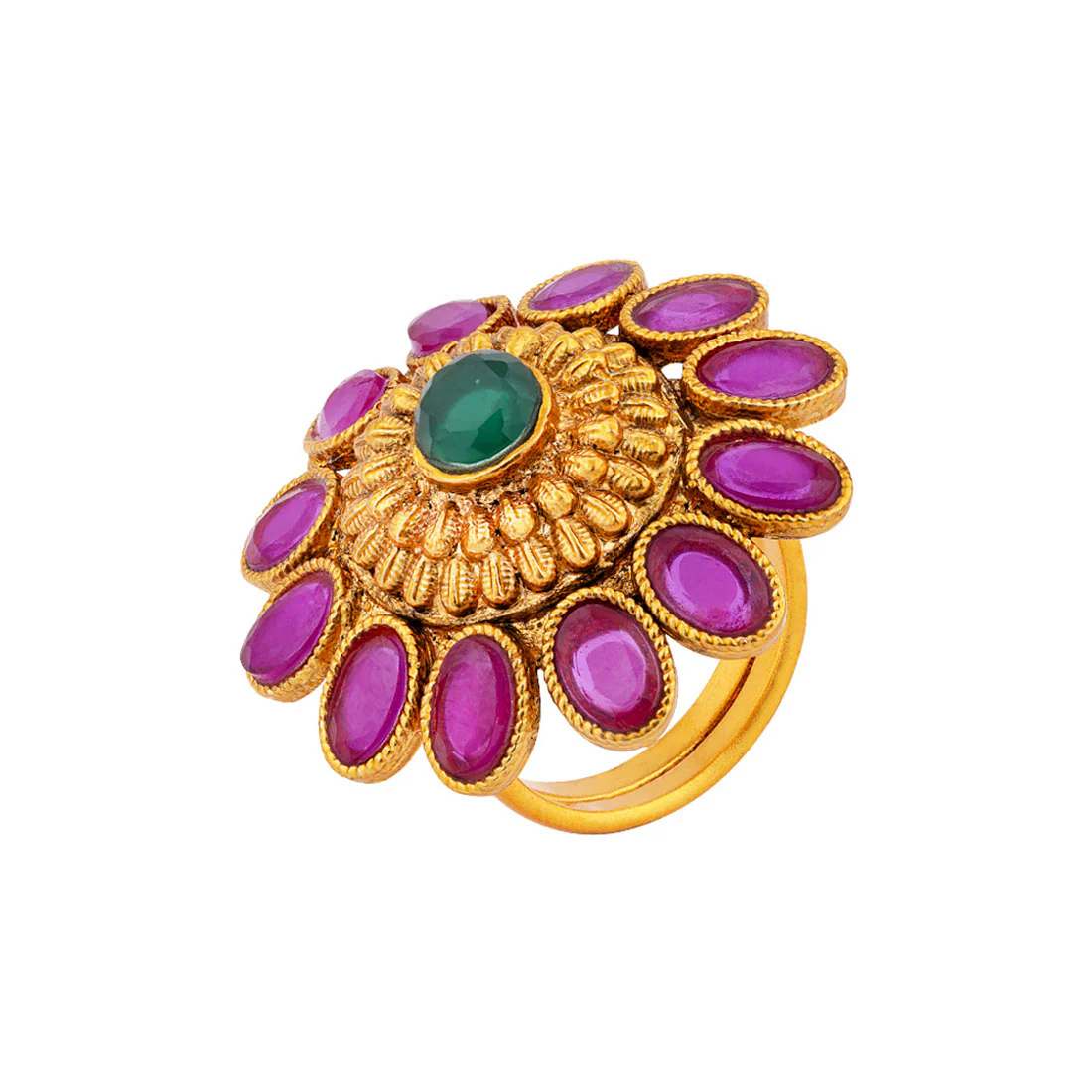 Southern Bling Brass Ethnic Ring - Image 2