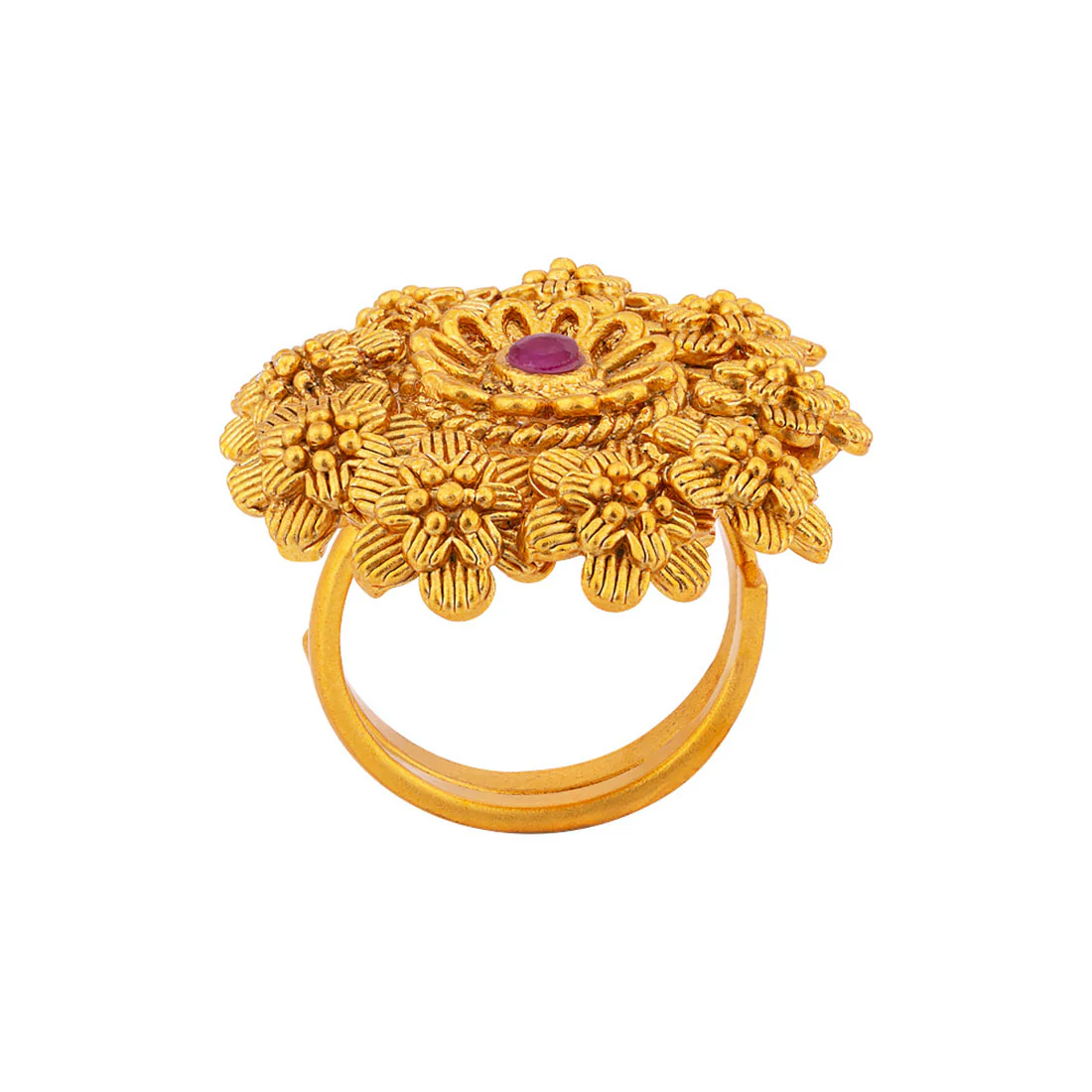 Southern Bling Cluster of Flowers Ring - Image 3