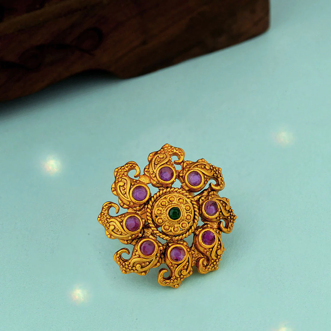 Southern Bling Cutwork Statement Ring
