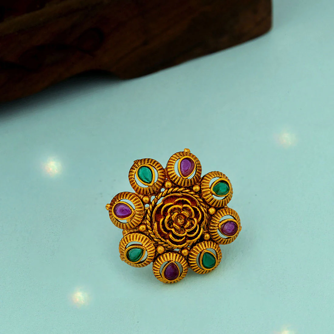 Southern Bling Flower Ring