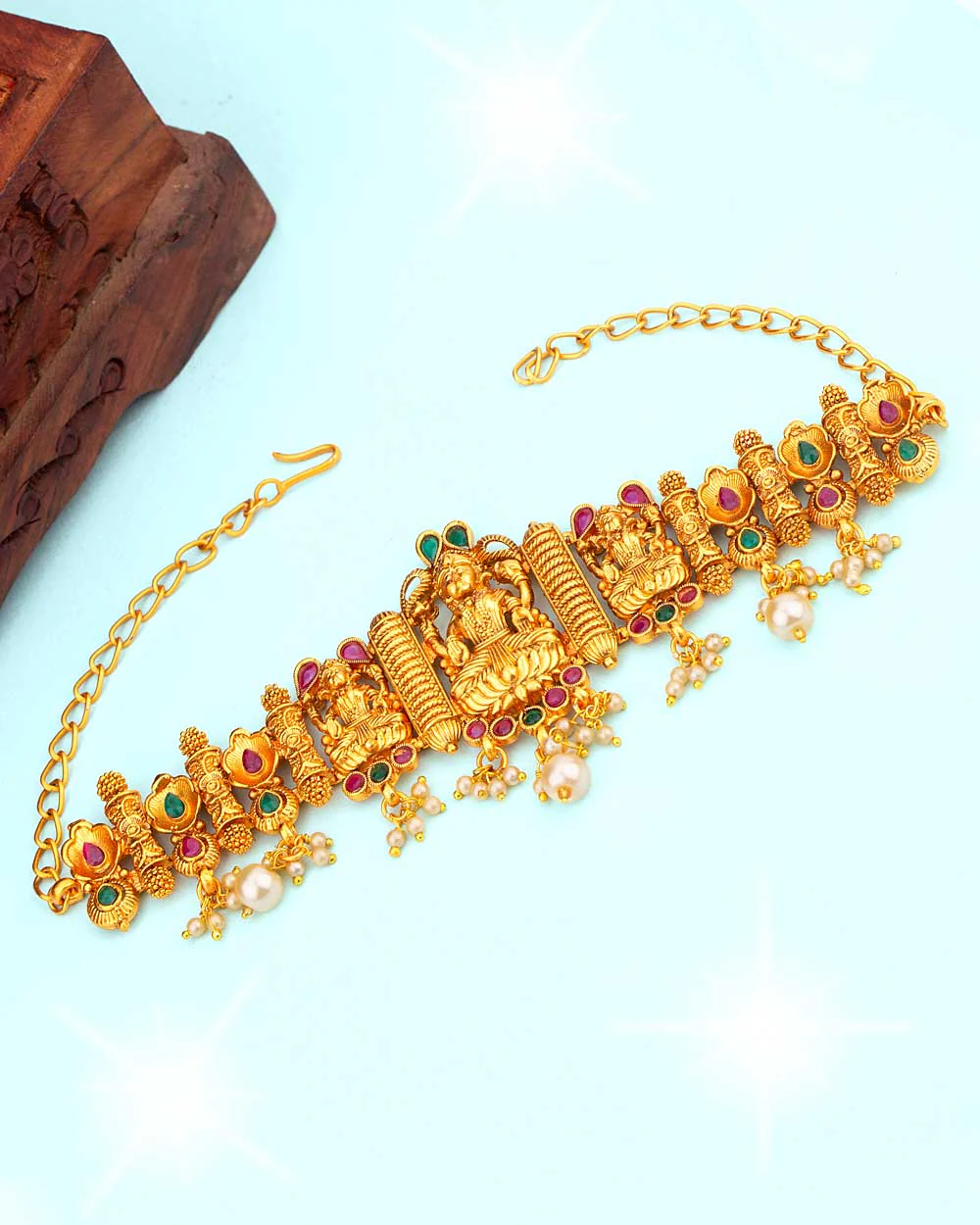 Southern Bling Goddess Lakshmi Motifs Armlet