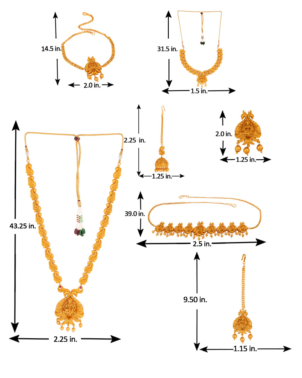 Southern Bridals Brass Bridal Set - Image 9