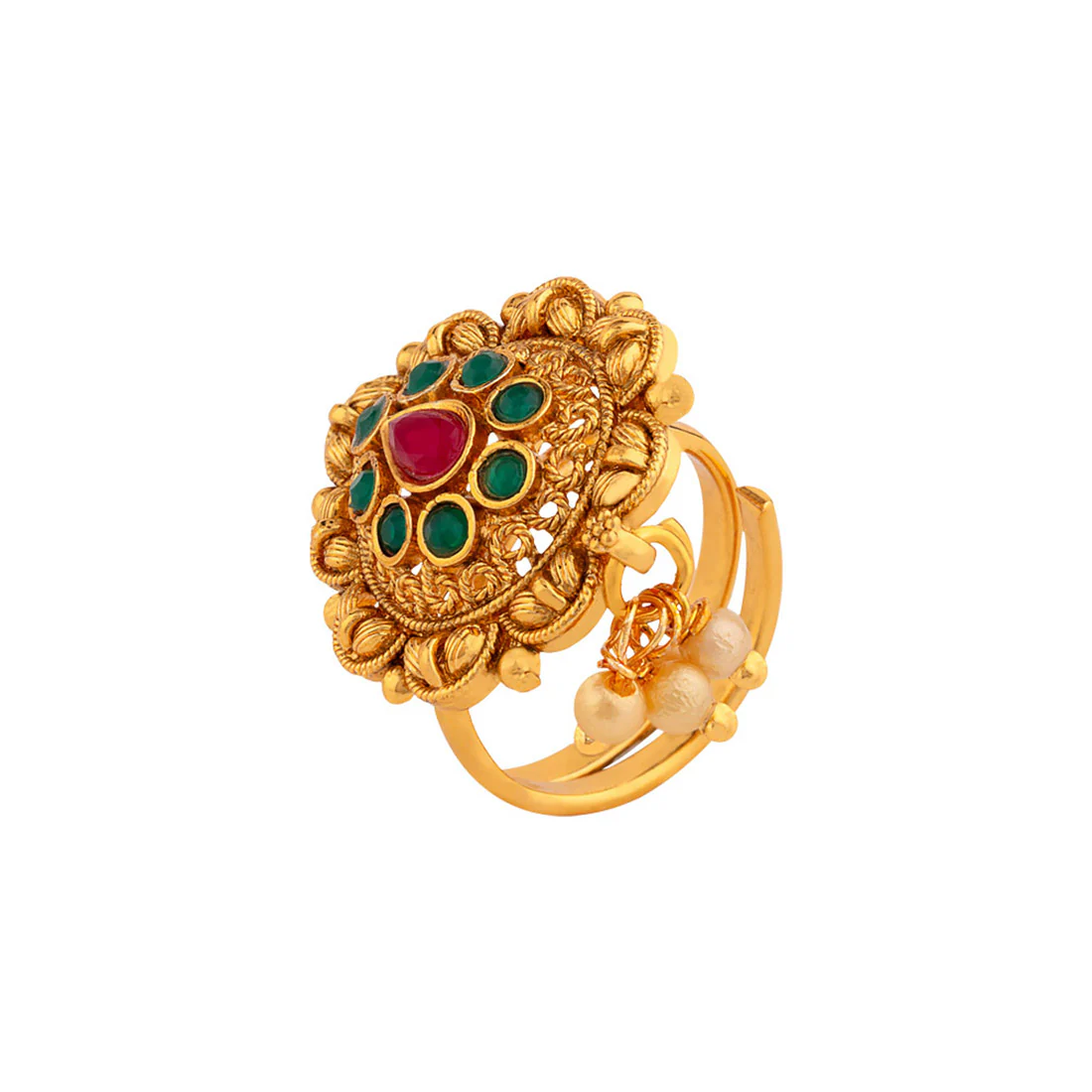 Southern Charisma Meenakari Inspired Ring - Image 3