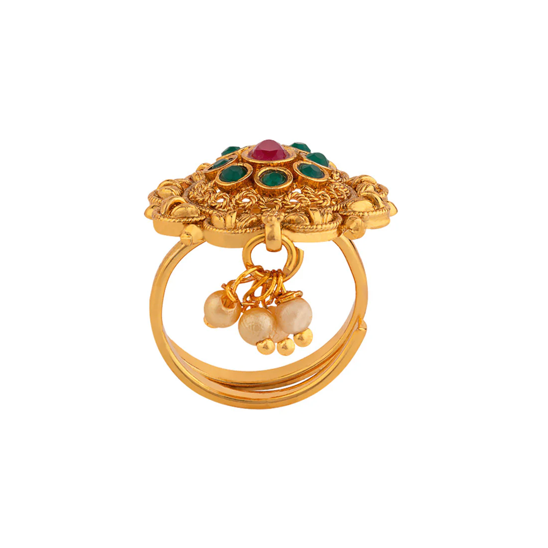 Southern Charisma Meenakari Inspired Ring - Image 4