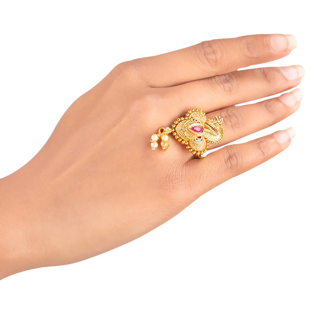 Southern Charisma Peacock Motif Ring - Image 2