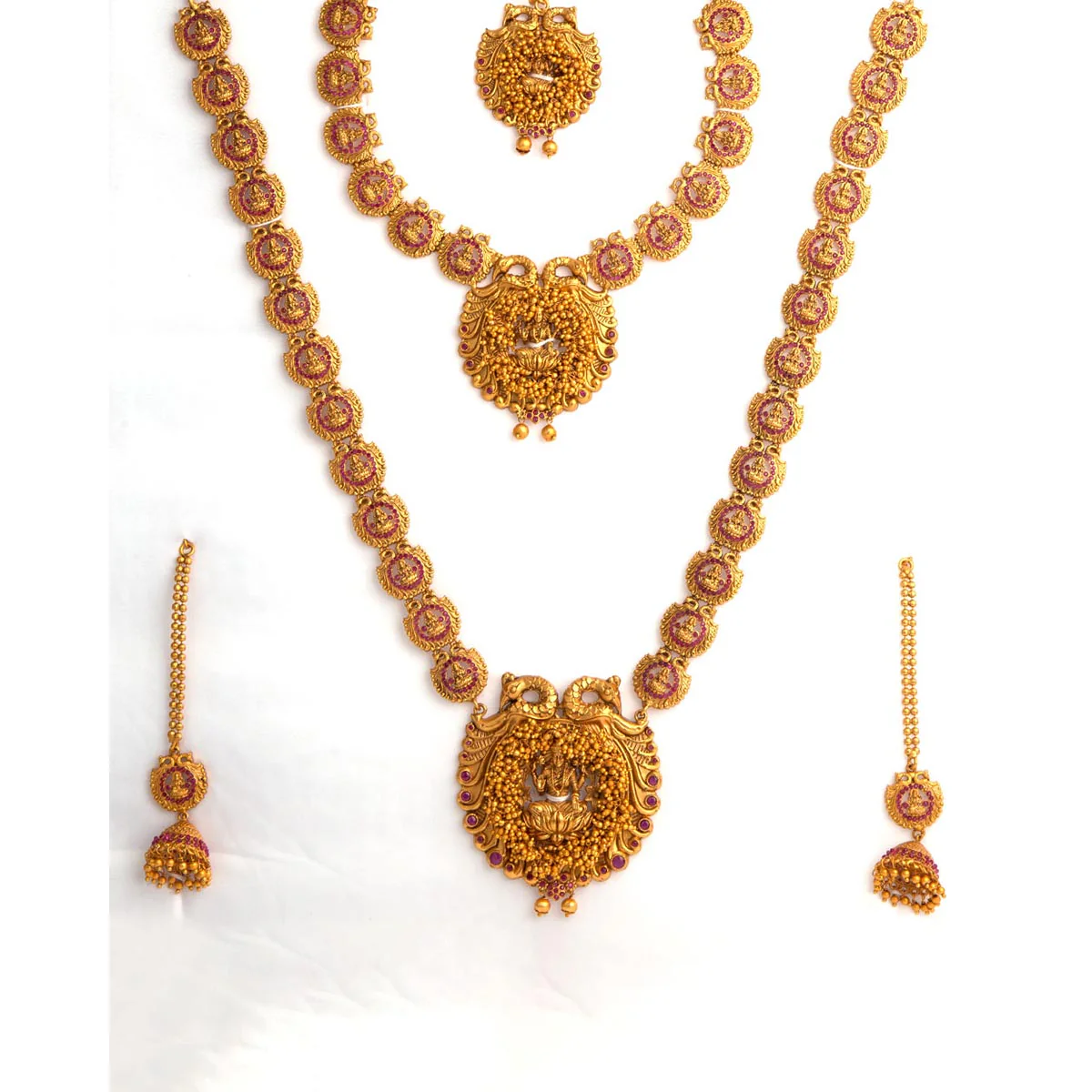 Southern Trance Peacock Motif Bridal Set