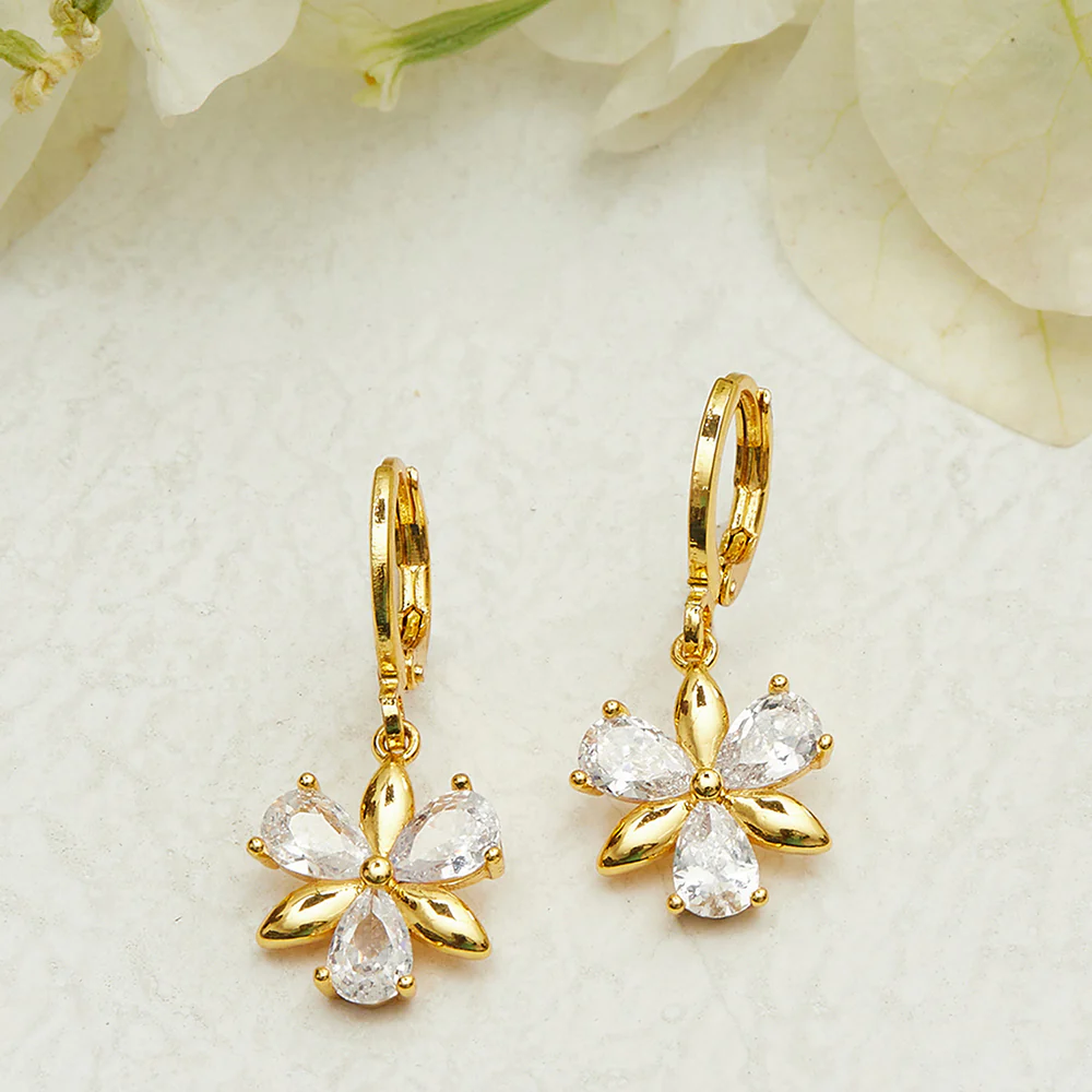 Spakling Essentials Dainty Gold Plated Earrings